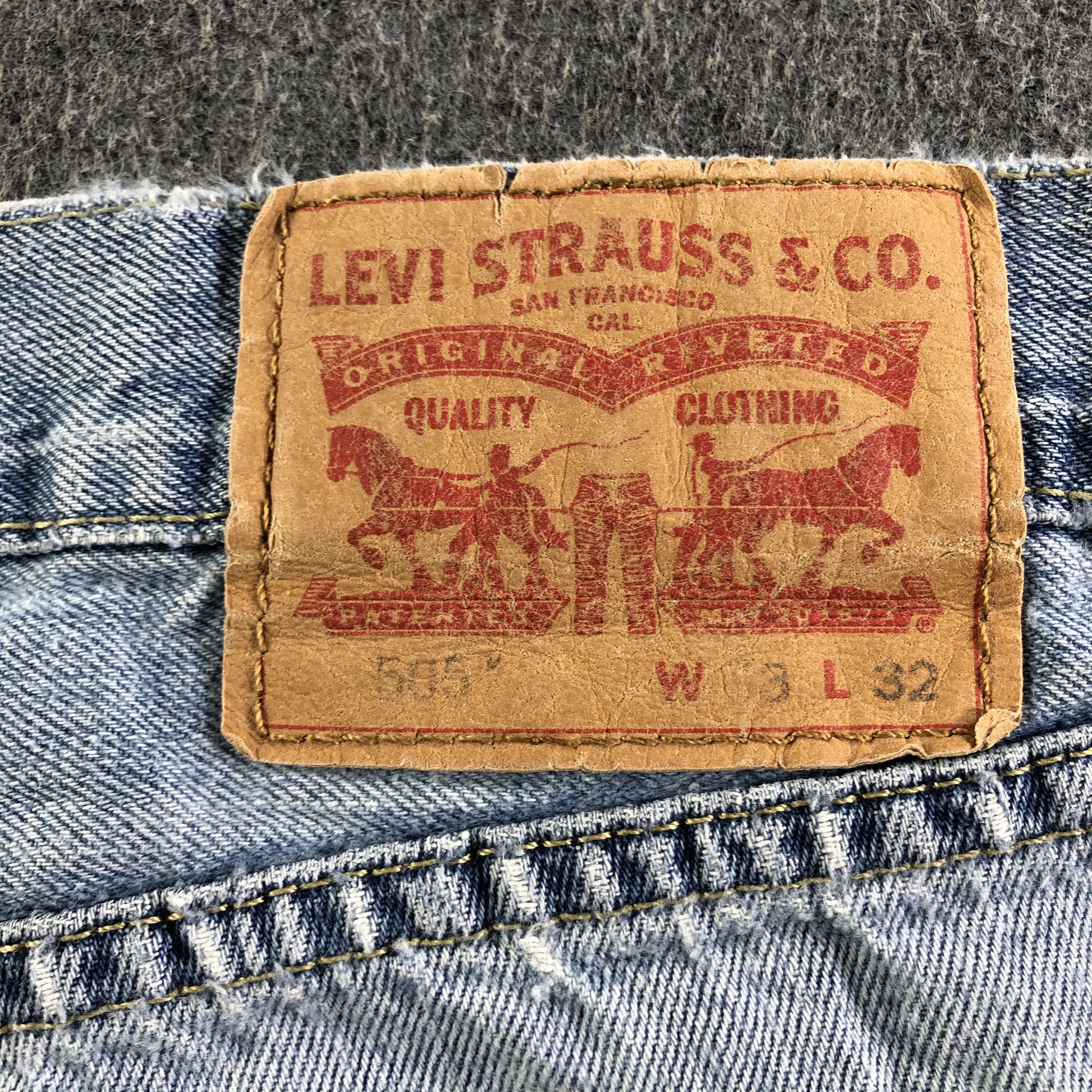 Levi's Vintage Blue Wash Levis 505 Jeans-J3718 Size US 35 - 5 Thumbnail
