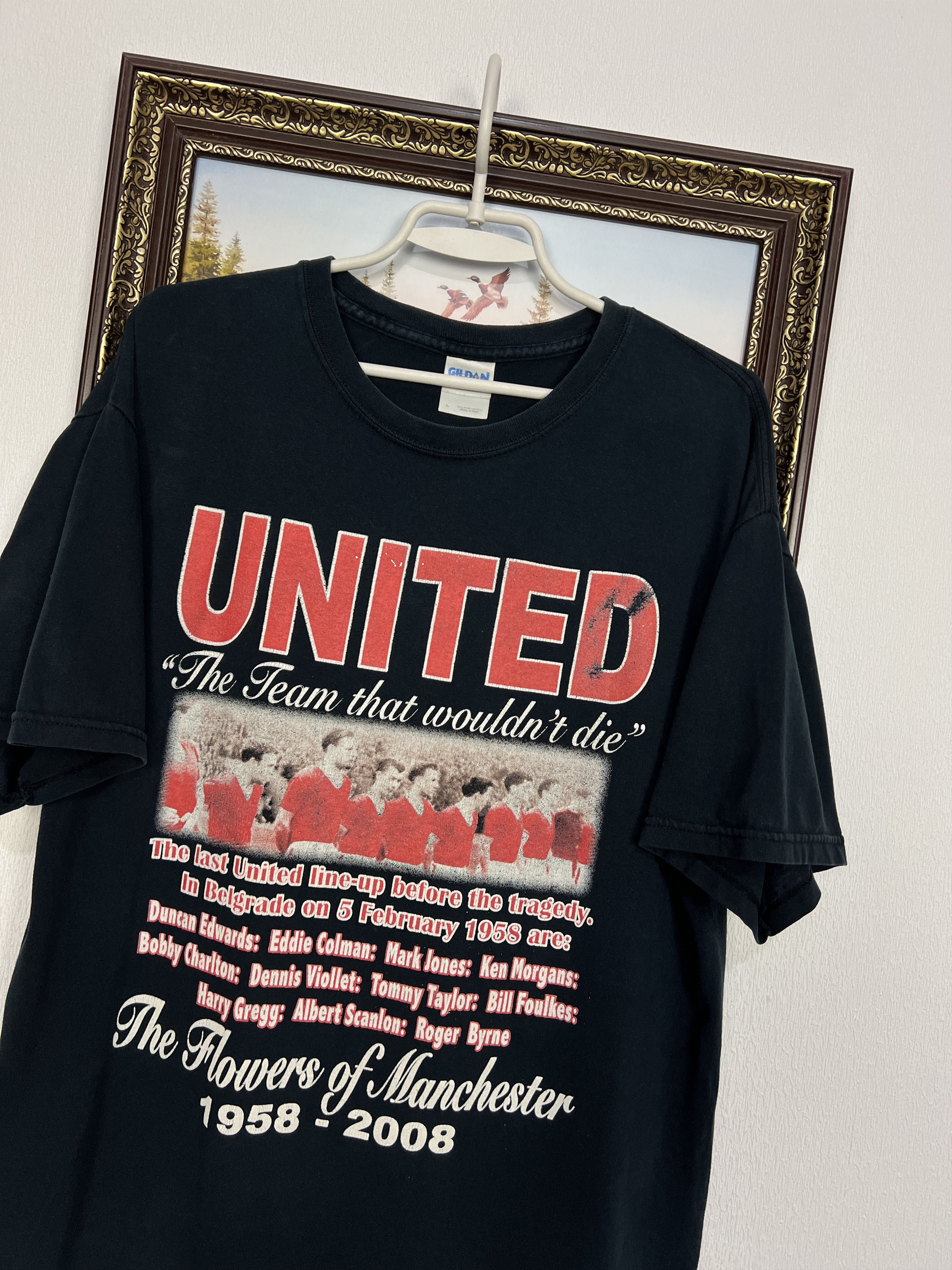 Vintage Busby Babes Manchster United Football Shirt Soccer Jersey Size US L / EU 52-54 / 3 - 3 Thumbnail