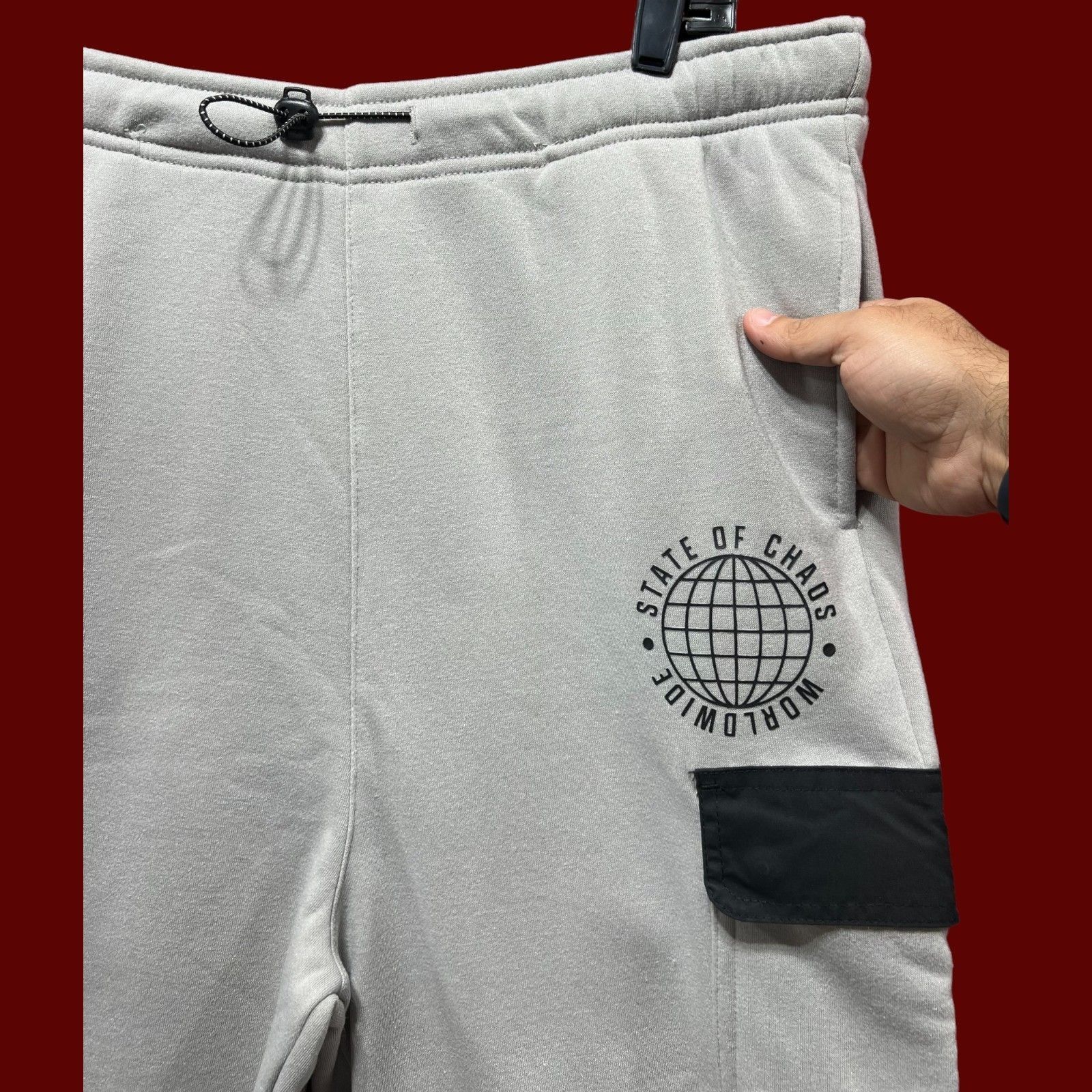 rue21 Rue 21 - Men's Cargo Sweatpants - Gray - Extra Large Size ONE SIZE - 12 Thumbnail