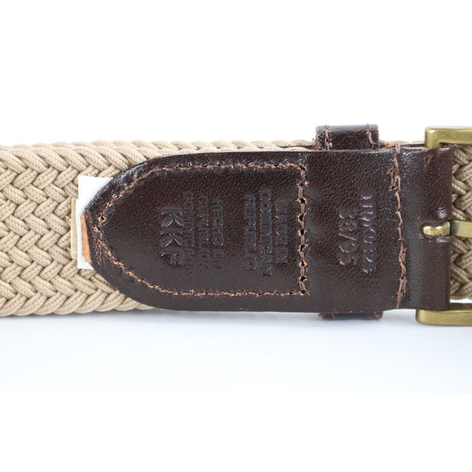 Dockers × Vintage Vintage 90s Dockers raided Nylon Stretch Webbed Belt Size 38 - 5 Thumbnail