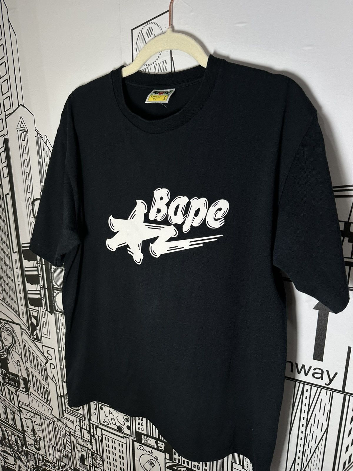 Bape Bape Star Bapesta Logo tee Black Large Size US L / EU 52-54 / 3 - 3 Thumbnail