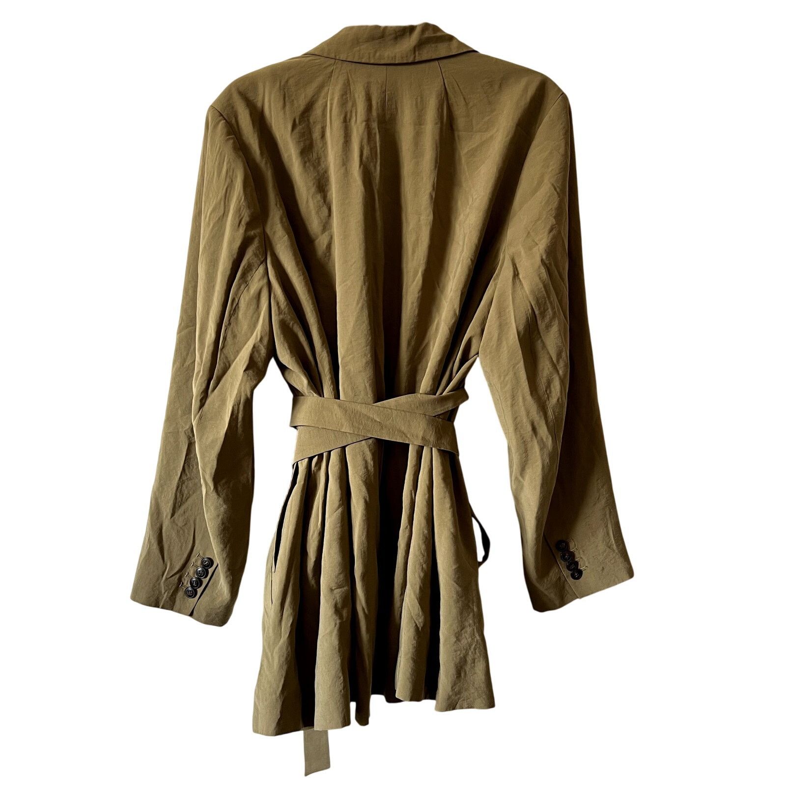Madewell Madewell The Plus Drapey Tie-Waist Blazer brown Size 2X Size XXL / US 16-18 / IT 52-54 - 6 Thumbnail