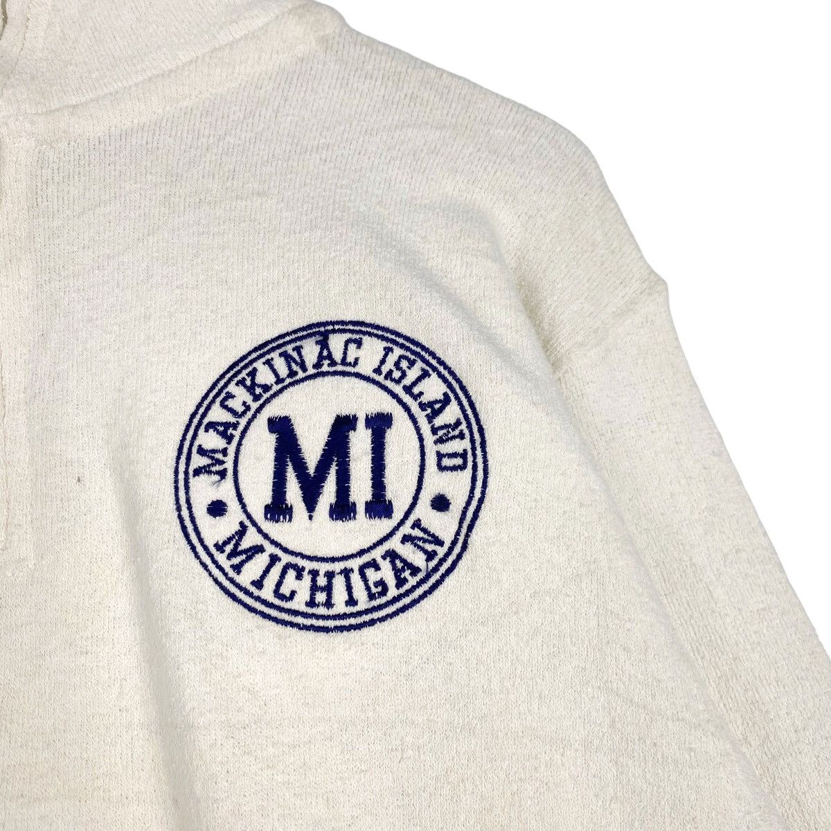 Pacific and Co. × Vintage Vintage Pacific Co Small Embroidered Logo Quater Zip Size US XL / EU 56 / 4 - 4 Thumbnail