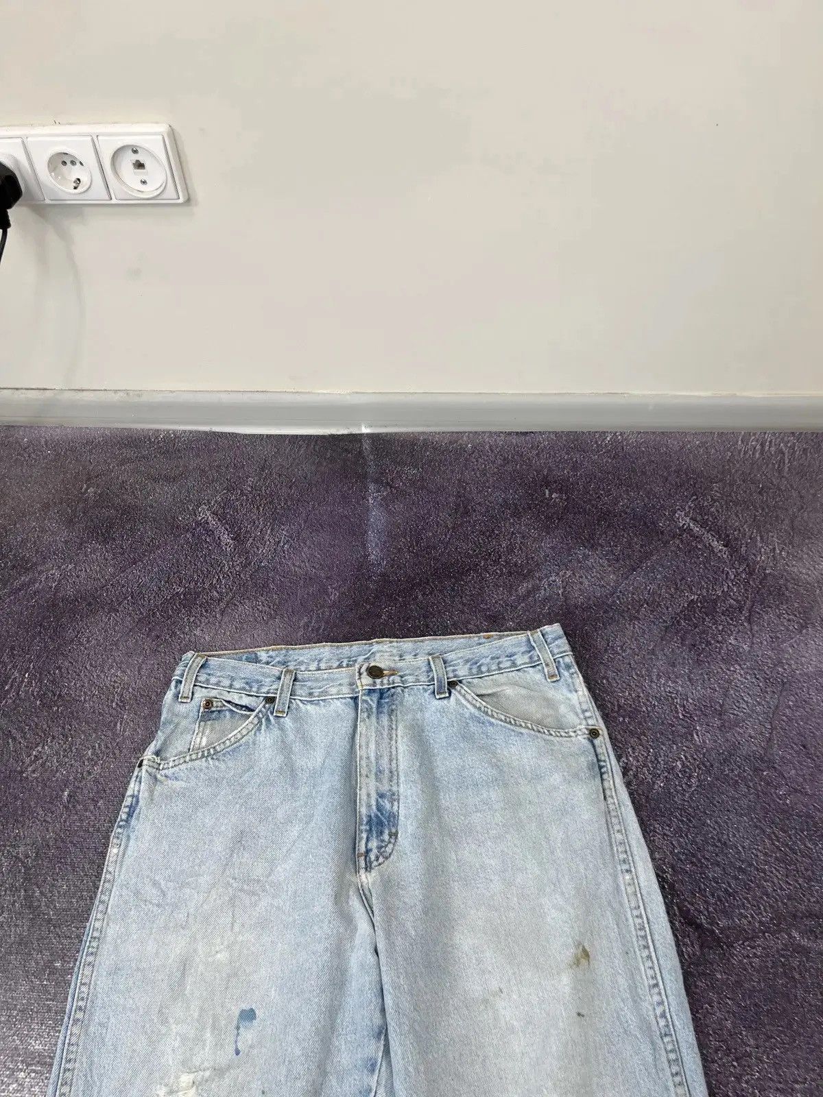 Dickies × Vintage Vintage Dickies Faded Light Blue Hype USA Denim Jeans Size US 34 / EU 50 - 8 Thumbnail