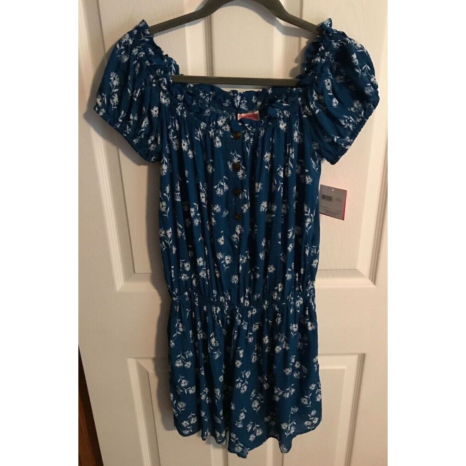 Kate Spade Dandelion Floral Off-the-Shoulder Romper