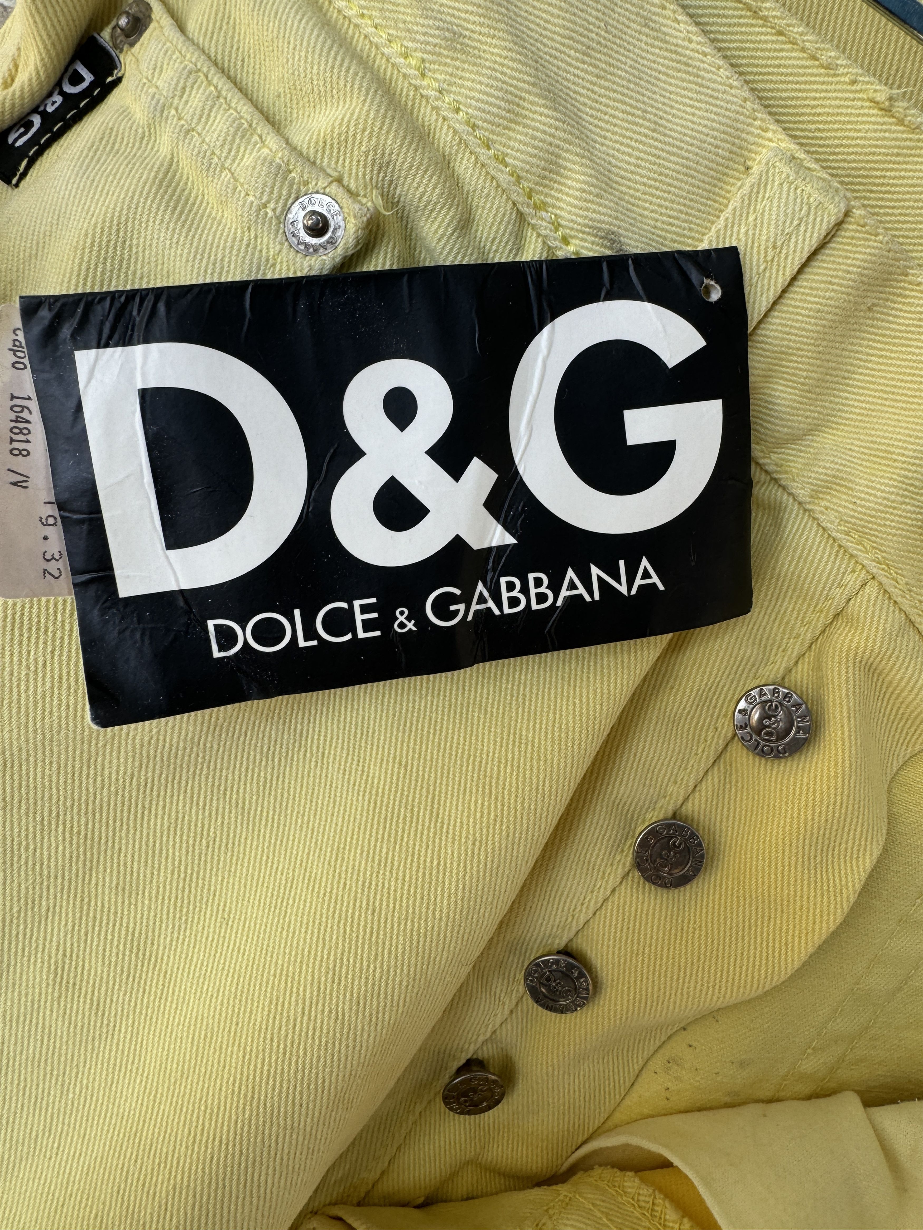 Dolce & Gabbana D&G DOLCE & GABBANA VINTAGE 90s YELLOW JEANS US32 Size US 32 / EU 48 - 12 Thumbnail