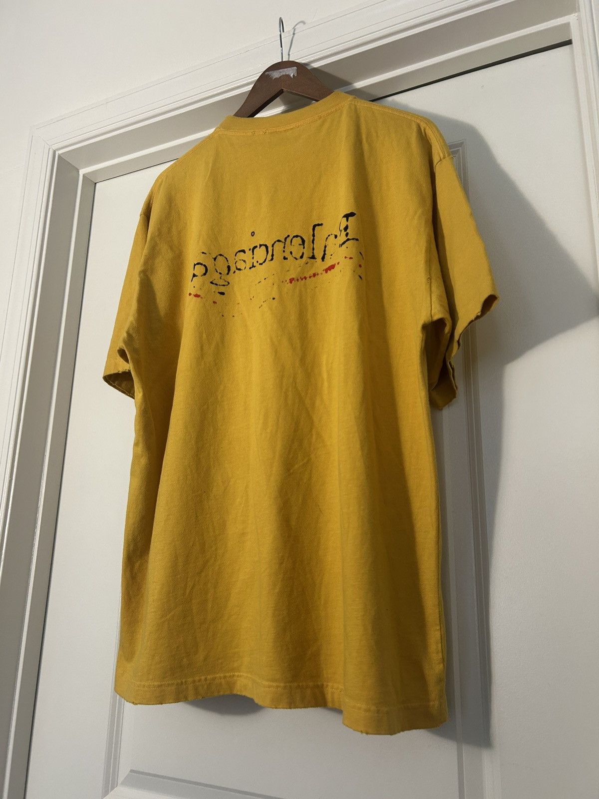Balenciaga Balenciaga hand drawn political campaign shirt yellow Size US S / EU 44-46 / 1 - 3 Thumbnail