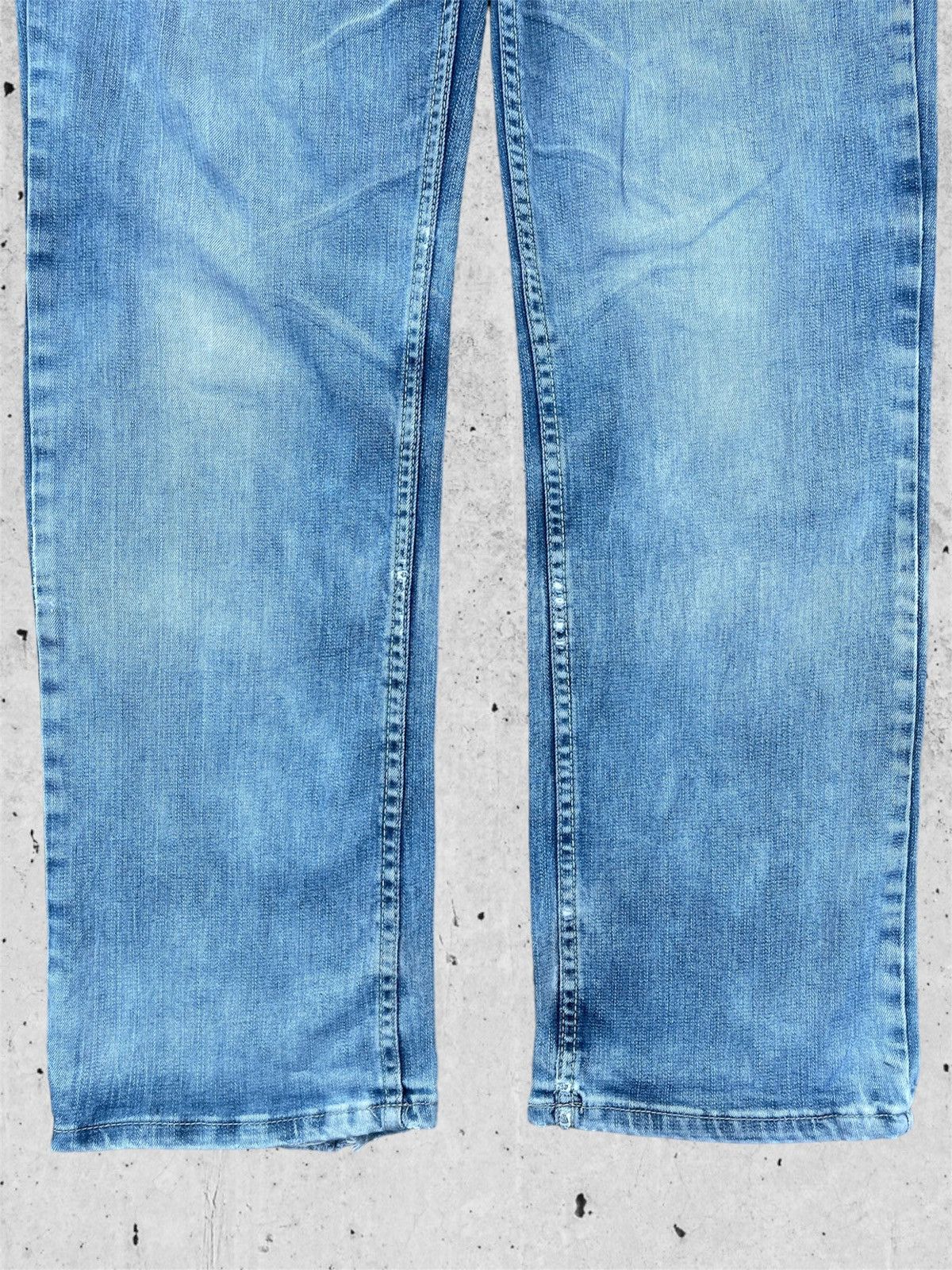 Ed Hardy × Jean 🔥 Ed Hardy Blue Distressed Denim Streetwear W31🔥 Size US 31 - 4 Thumbnail