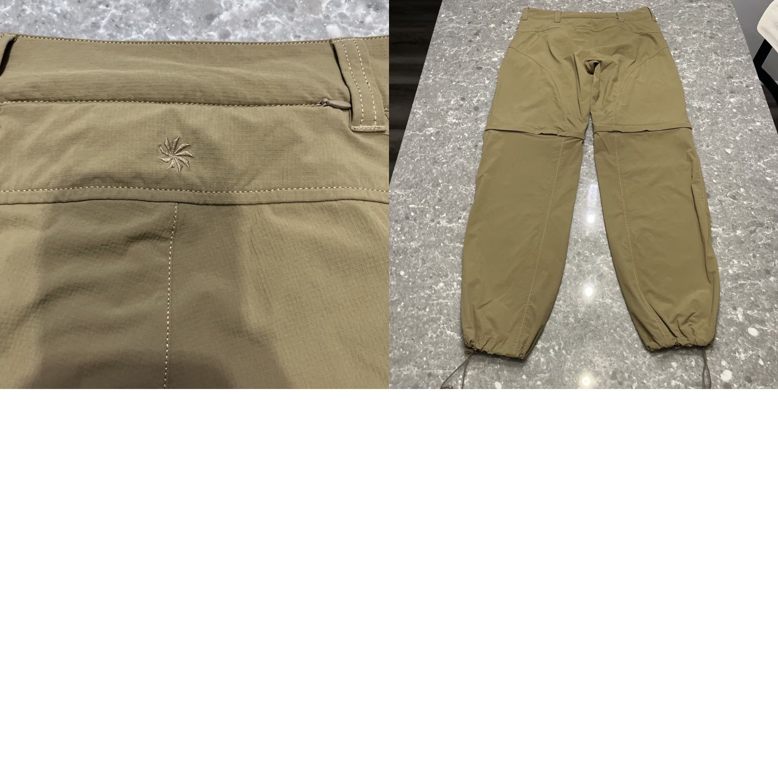 Athleta ATHLETA Pants Hike Women 12 Zip Pockets Drawcord Ankle Nylon Spandex Brown 32x32 Moisture Wicking Wind Resistant Pockets Athleisure Hiking 12 Size 24" / US 00 / IT 34 - 8 Thumbnail