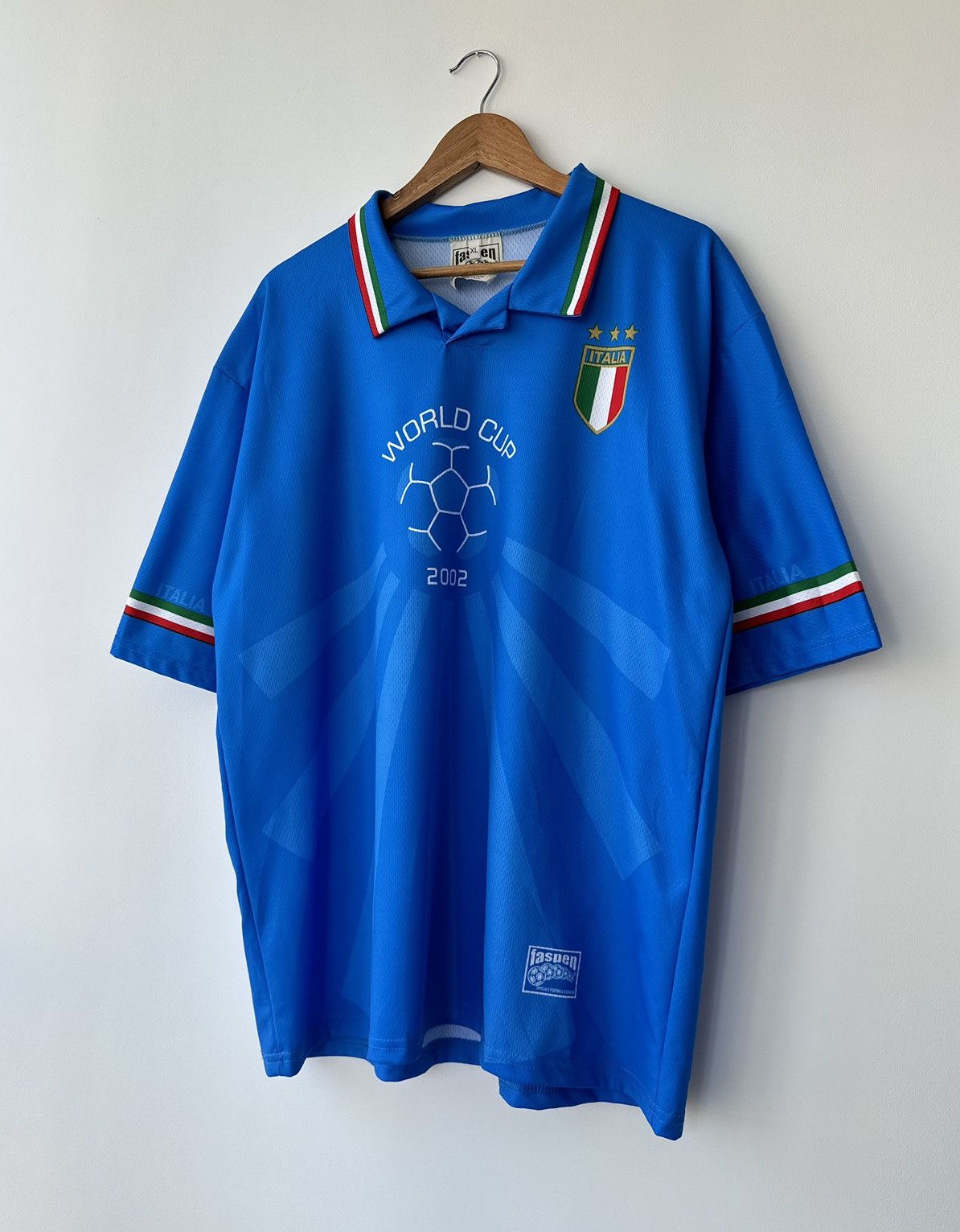 Vintage Italy National Team 2002 World Cup Shirt Faspen Men's XL Size US L / EU 52-54 / 3 - 3 Thumbnail