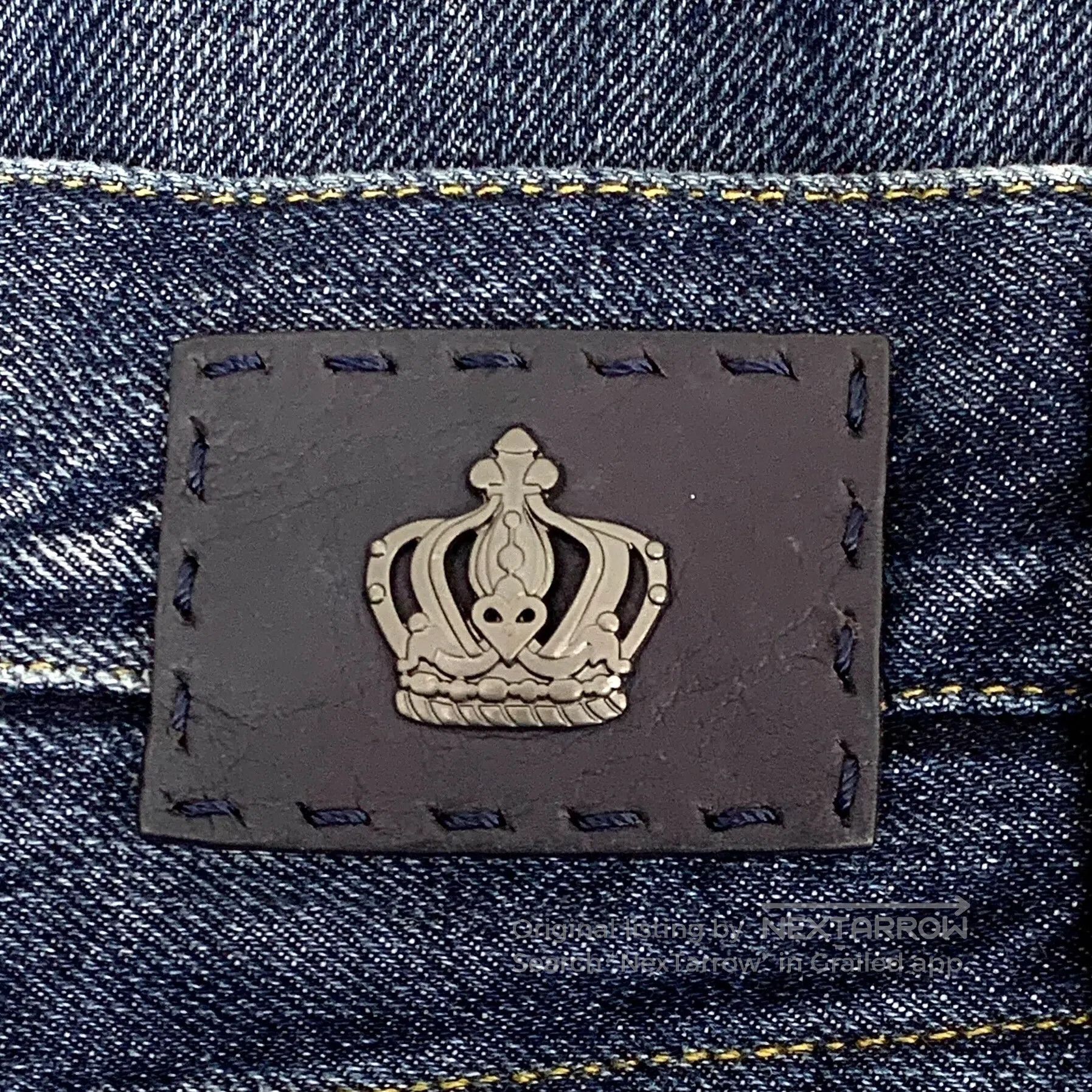 Dolce & Gabbana Dolce Gabbana Dark blue water-washed destroyed design cott Size US 30 / EU 46 - 6 Thumbnail