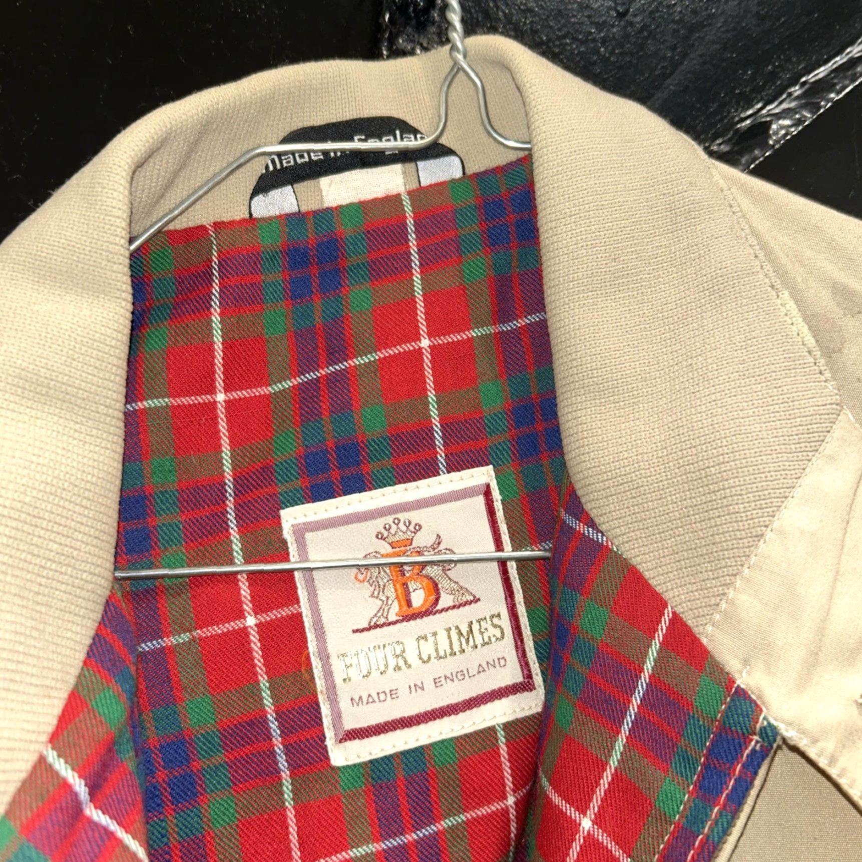 Vintage VINTAGE Four Climes Bomber Jacket Made In England Blanket Lined Med Large Beige Size US L / EU 52-54 / 3 - 2 Thumbnail