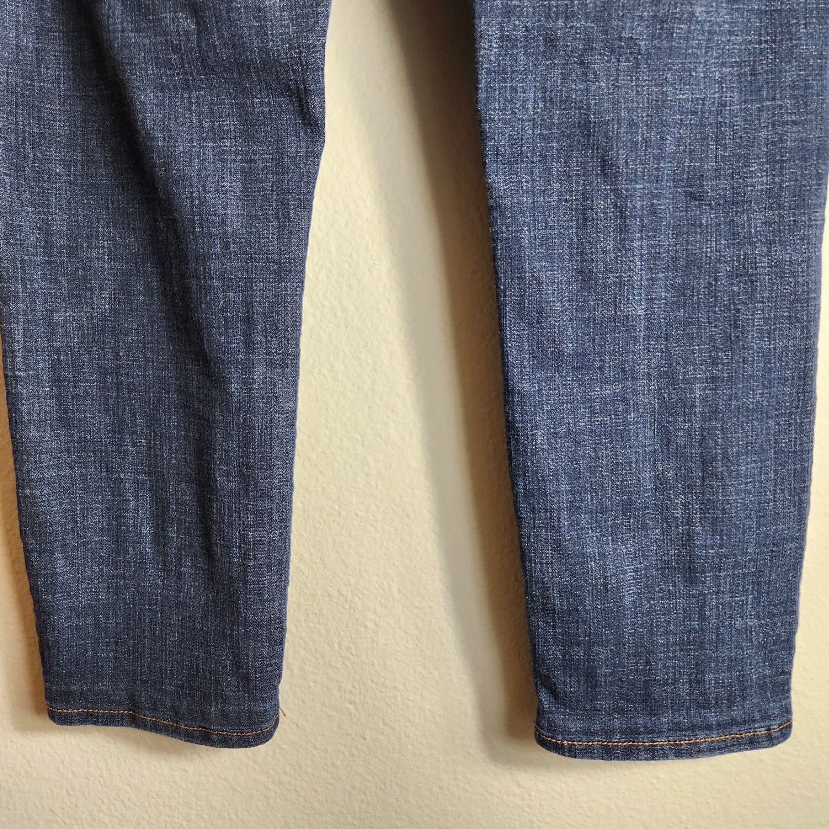 Vintage KUT from the Kloth Catherine Jeans Women Ankle Straight Leg Dark Wash 14 Blue Mid Rise Inseam 26 5-Pocket Design Size 36" / US 14 / IT 50 - 7 Thumbnail