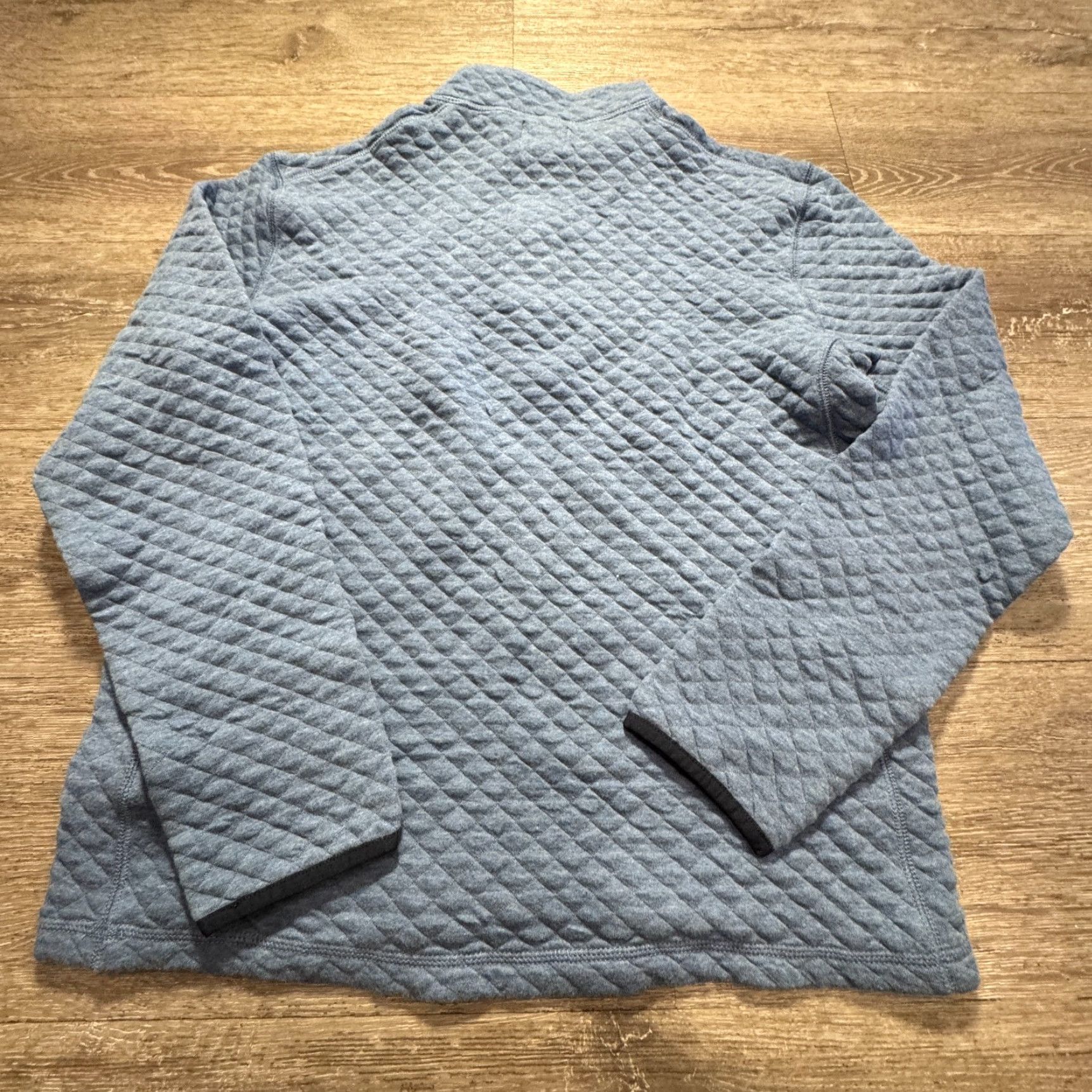 J.Crew J.CREW Jacket Mens Medium Blue Authentic Fleece Sweatshirt 1/4 Zip Quilted Adult Size US M / EU 48-50 / 2 - 5 Thumbnail
