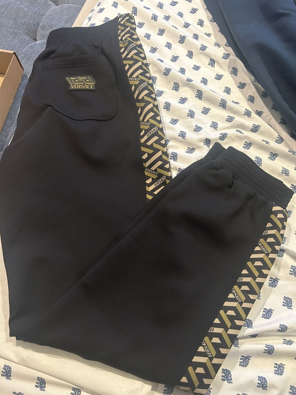 Designer × Versace Versace monogram pants Size US 32 / EU 48 - 1 Thumbnail