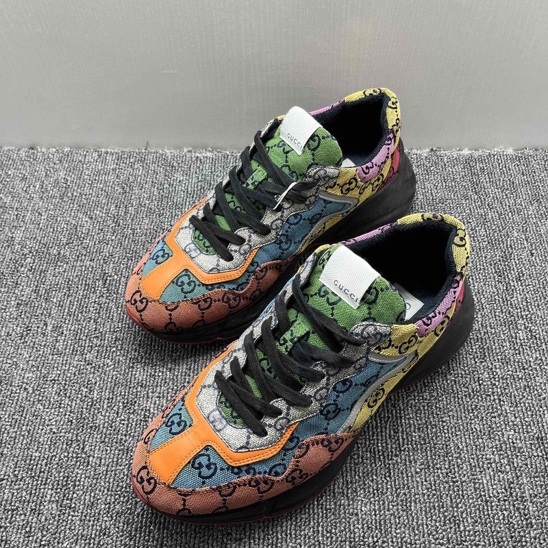 Gucci Gucci Rhyton Multicolour Canvas Low-top Sneakers 0079 Size US 9.5 / EU 42-43 - 1 Thumbnail