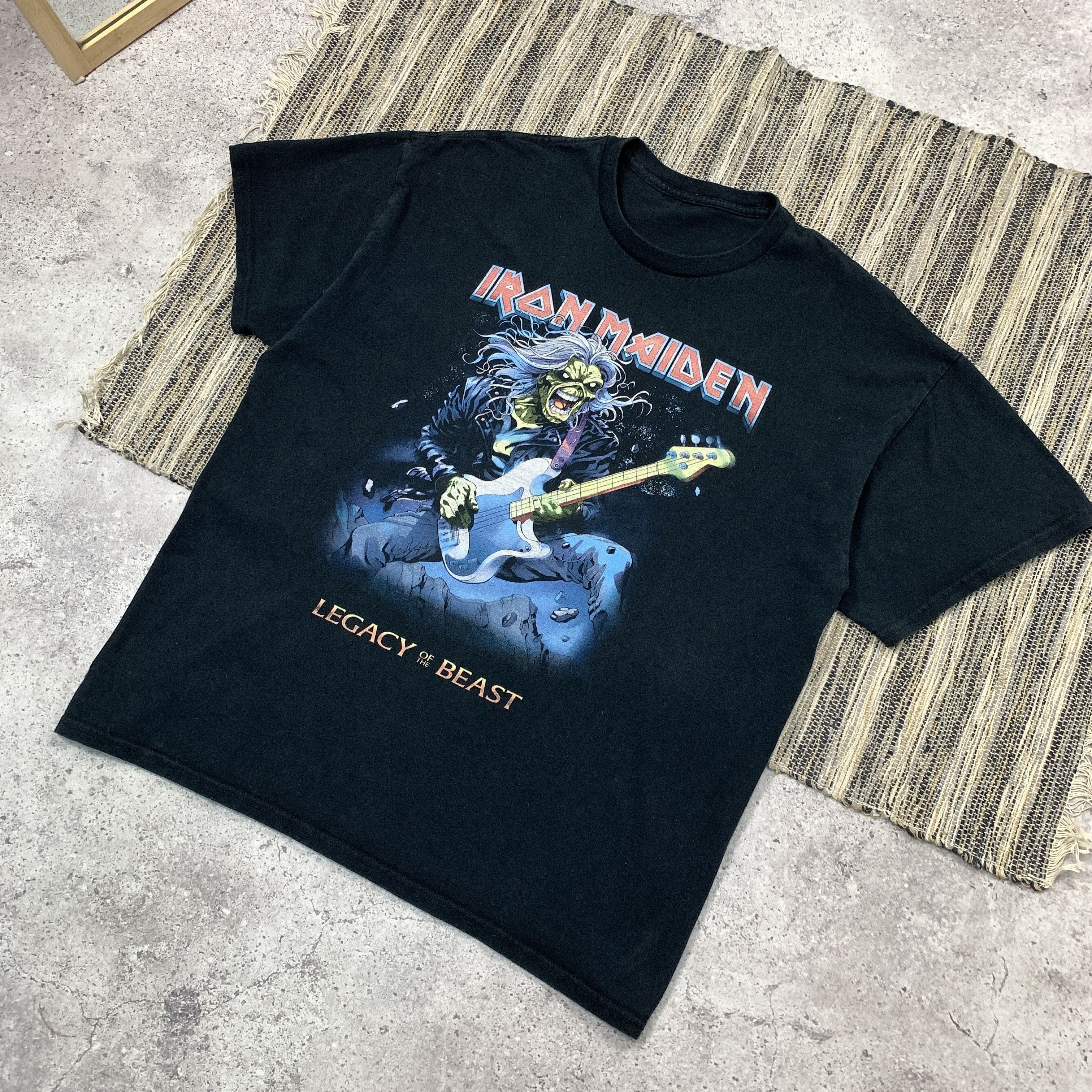 Band Tees Vintage Iron Maiden 90s Rock Band Graphic Black Tee Shirt XL Size US XL / EU 56 / 4 - 3 Thumbnail