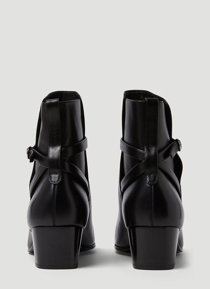 Saint Laurent Paris o1bcso1str1124 Terry Jodhpur Boots in Black Size US 12 / EU 45 - 4 Thumbnail