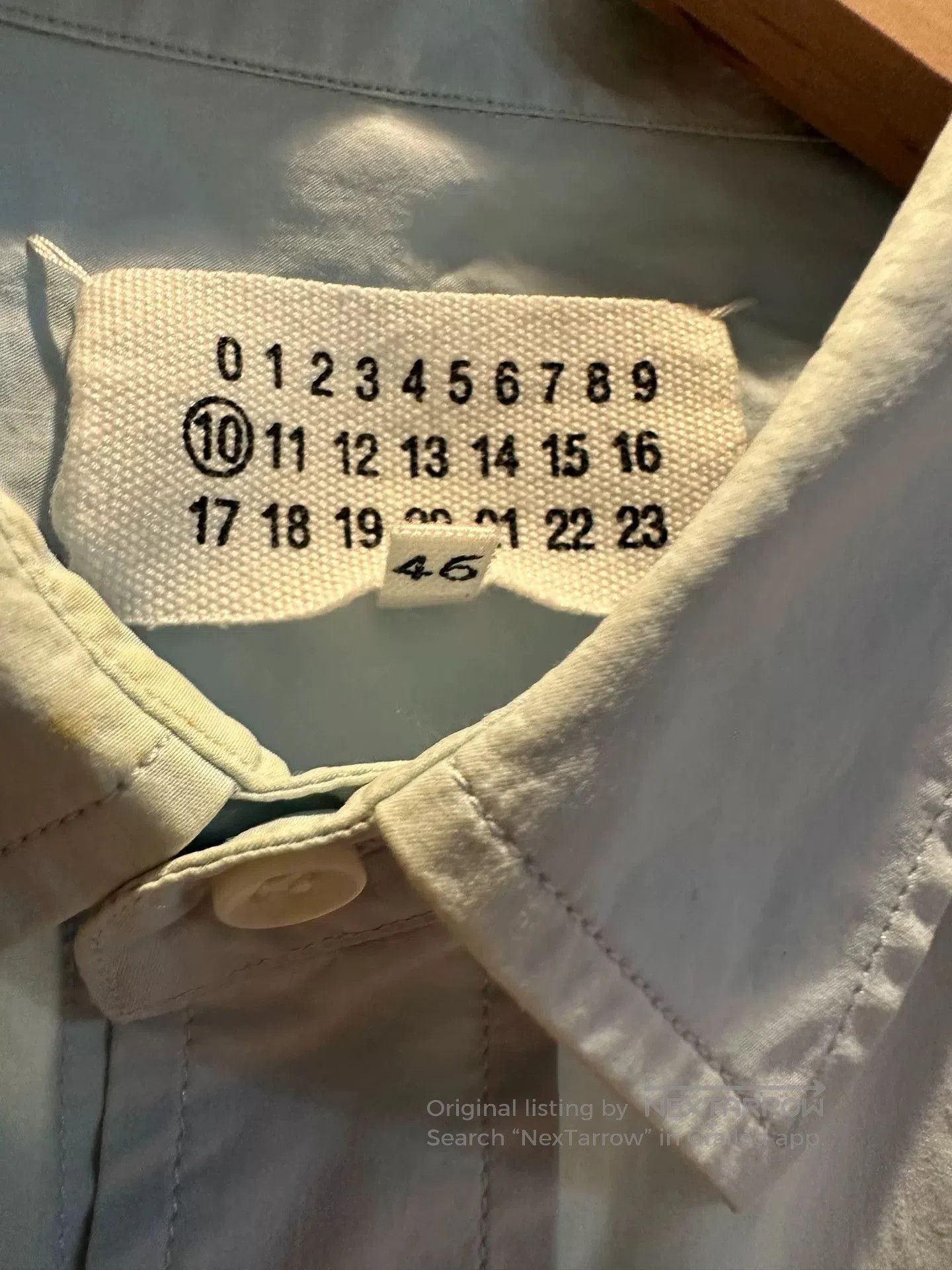 Maison Margiela Maison Margiela Blue Relaxed Fit Shirt. Size US S / EU 44-46 / 1 - 4 Thumbnail