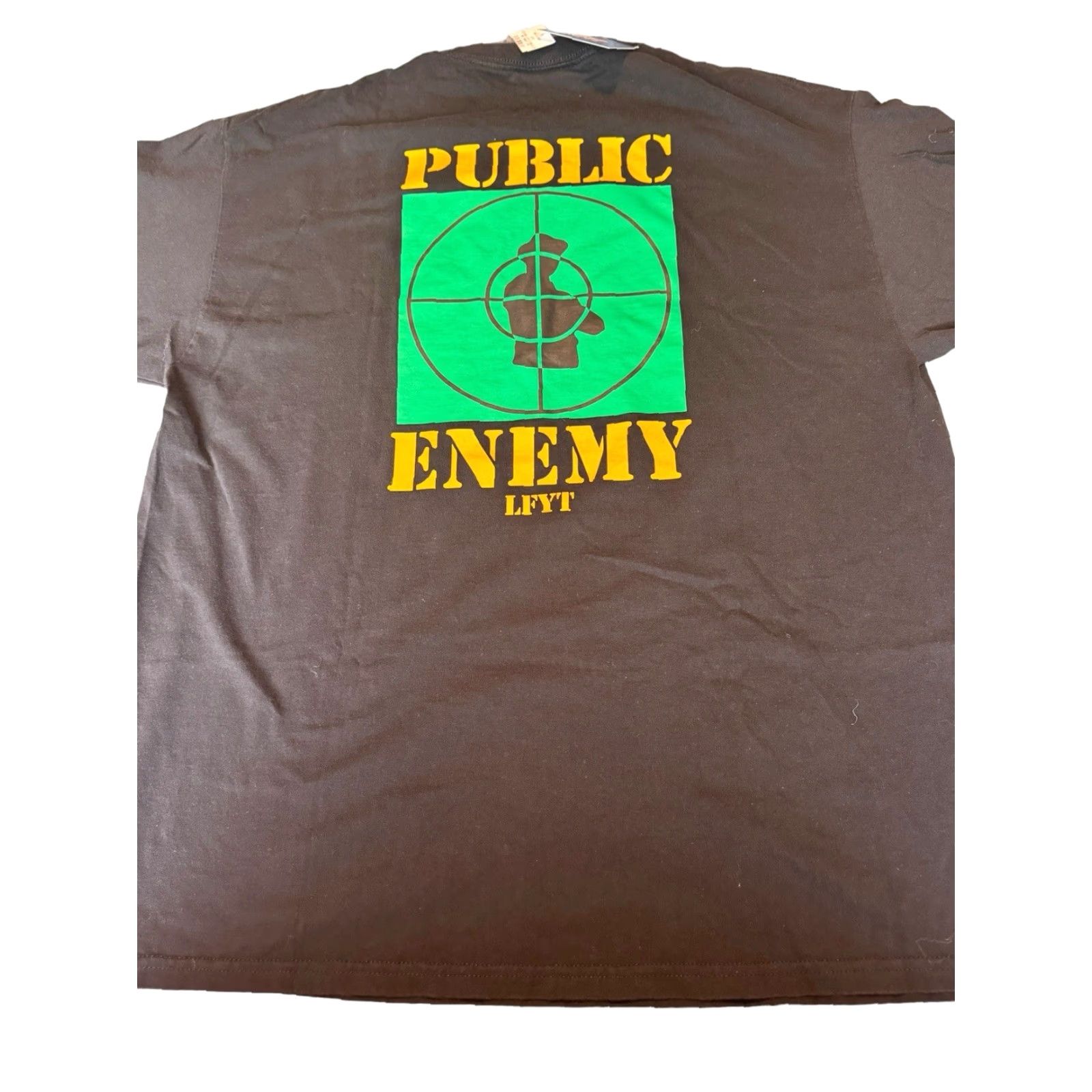 Vintage LFYT (Lafayette) x Public Enemy Black Shirt XL New With Tags Mens T-Shirt Short Sleeve Cotton 90s Music Hip Hop Rap tees Size US XL / EU 56 / 4 - 6 Thumbnail