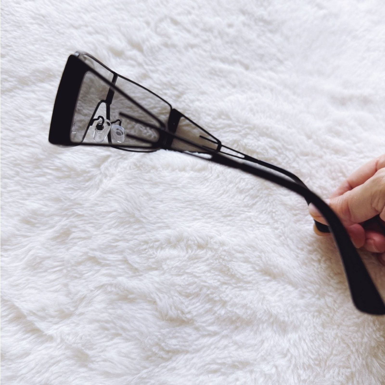 Other Sandy Clear Black Wrap-Around Sunglasses Size ONE SIZE - 8 Thumbnail