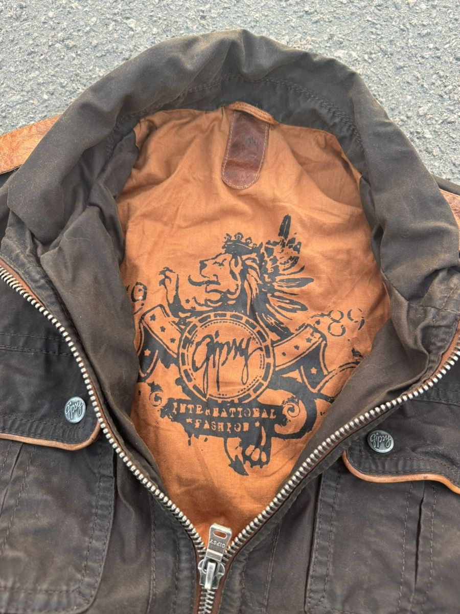Vintage Vintage Y2K Gipsy Wax Leather Motorcycle Jacket Size US M / EU 48-50 / 2 - 7 Thumbnail