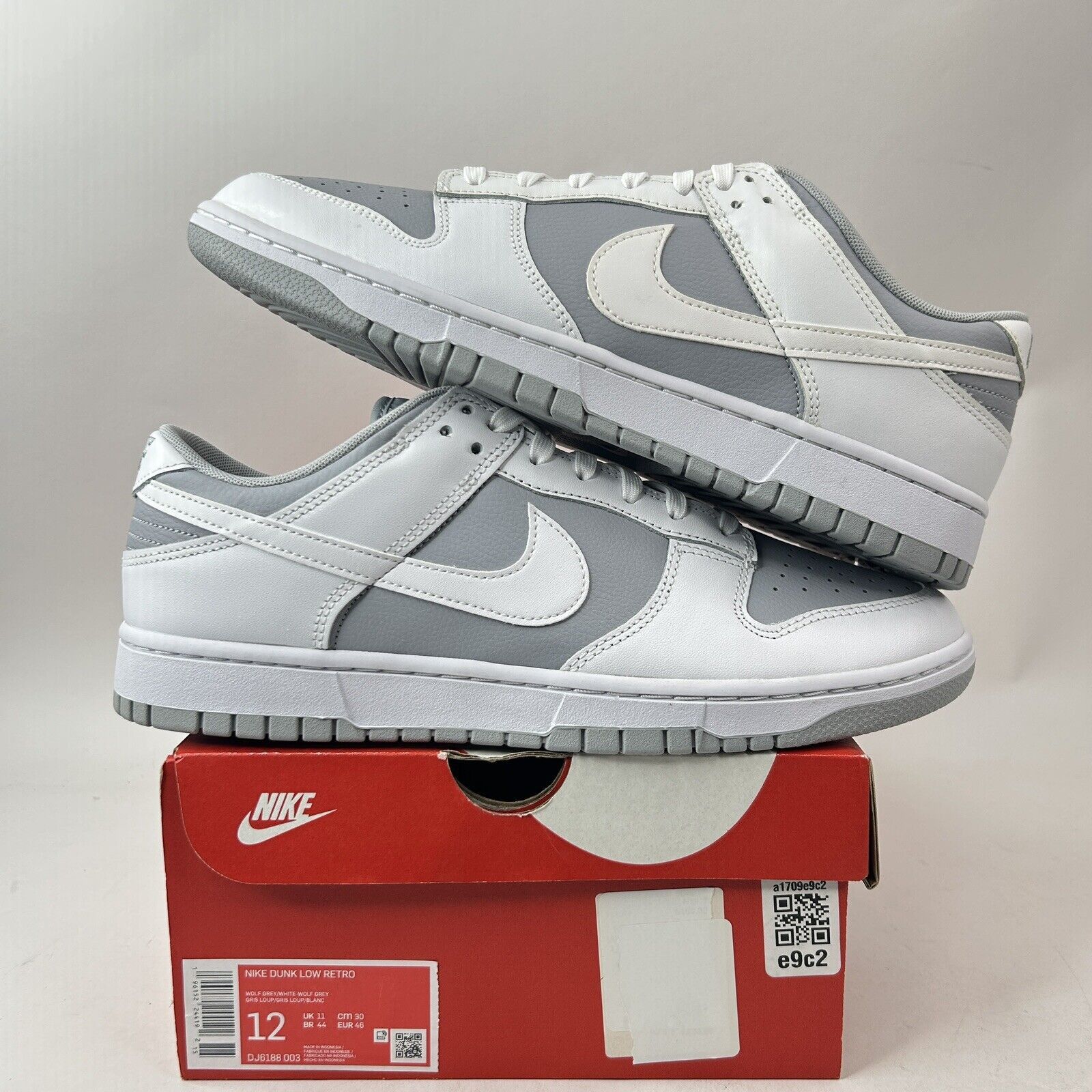 Nike Nike Dunk Low Retro “White Neutral Grey” 2024 Size US 12 / EU 45 - 1 Thumbnail