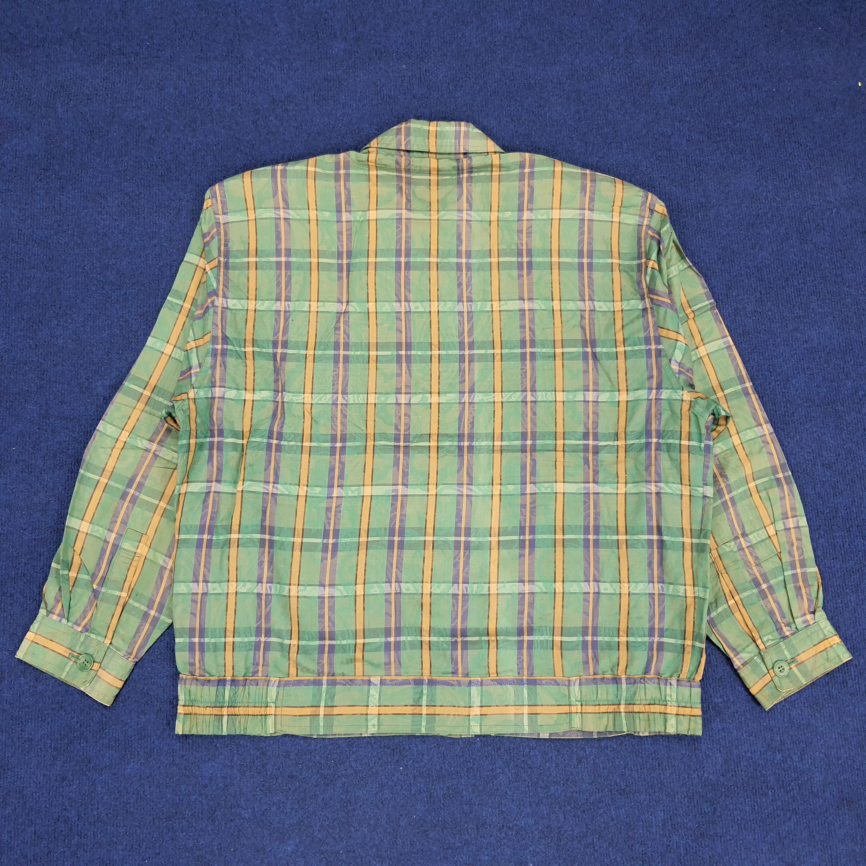Vintage × Yves Saint Laurent Vintage Yves Saint Laurent Tartan Abstract Design Jacket Size US XL / EU 56 / 4 - 3 Thumbnail