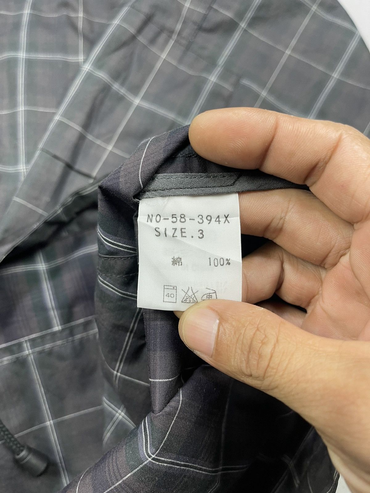 OMNIGOD Vintage OMNIGOD ANORAK Checkered Half Zipper Raincoat Size US M / EU 48-50 / 2 - 10 Thumbnail
