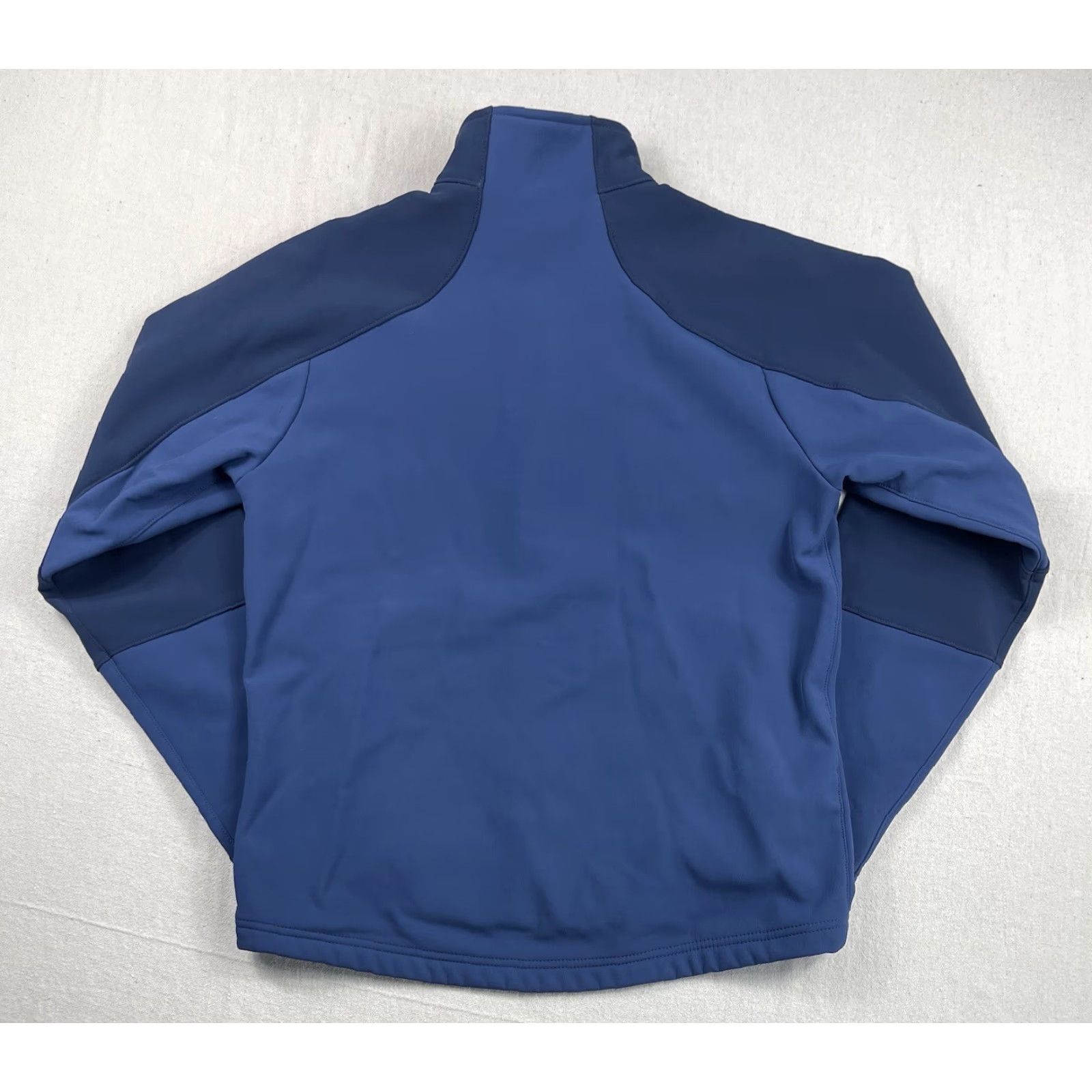 Vintage LL Bean Mens Soft Shell Jacket Fleece Lined Full Zip Pockets Blue Hiking Small Size US S / EU 44-46 / 1 - 2 Thumbnail