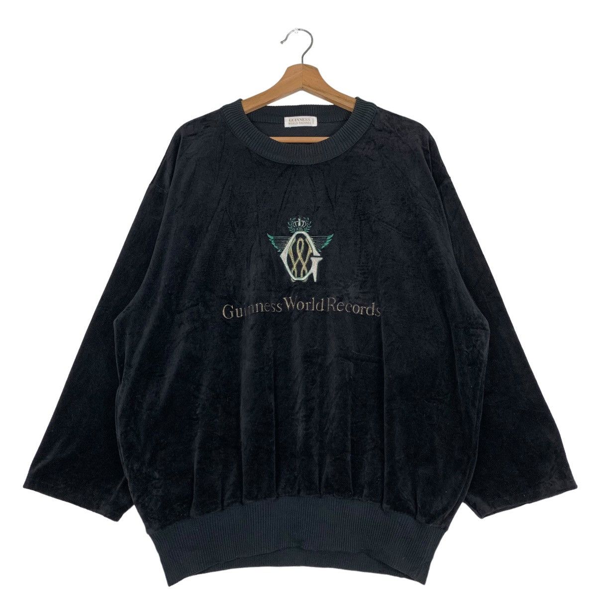Vintage GUINNESS WORLD RECORDS Big Logo Velvet Sweater #0381-C18 Size US L / EU 52-54 / 3 - 1 Thumbnail