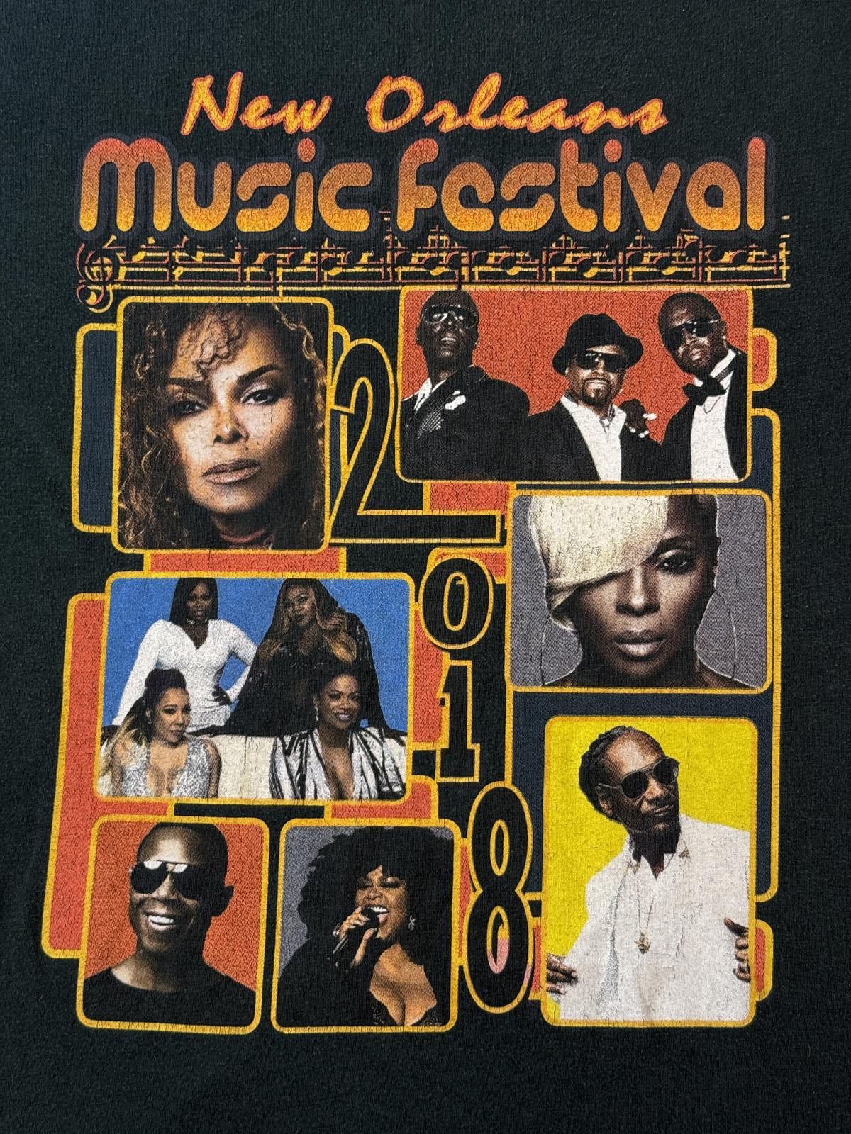 Designer New Orleans Music Festival T-shirt 2018 Janet Jackson Tee XL Size US XL / EU 56 / 4 - 3 Thumbnail