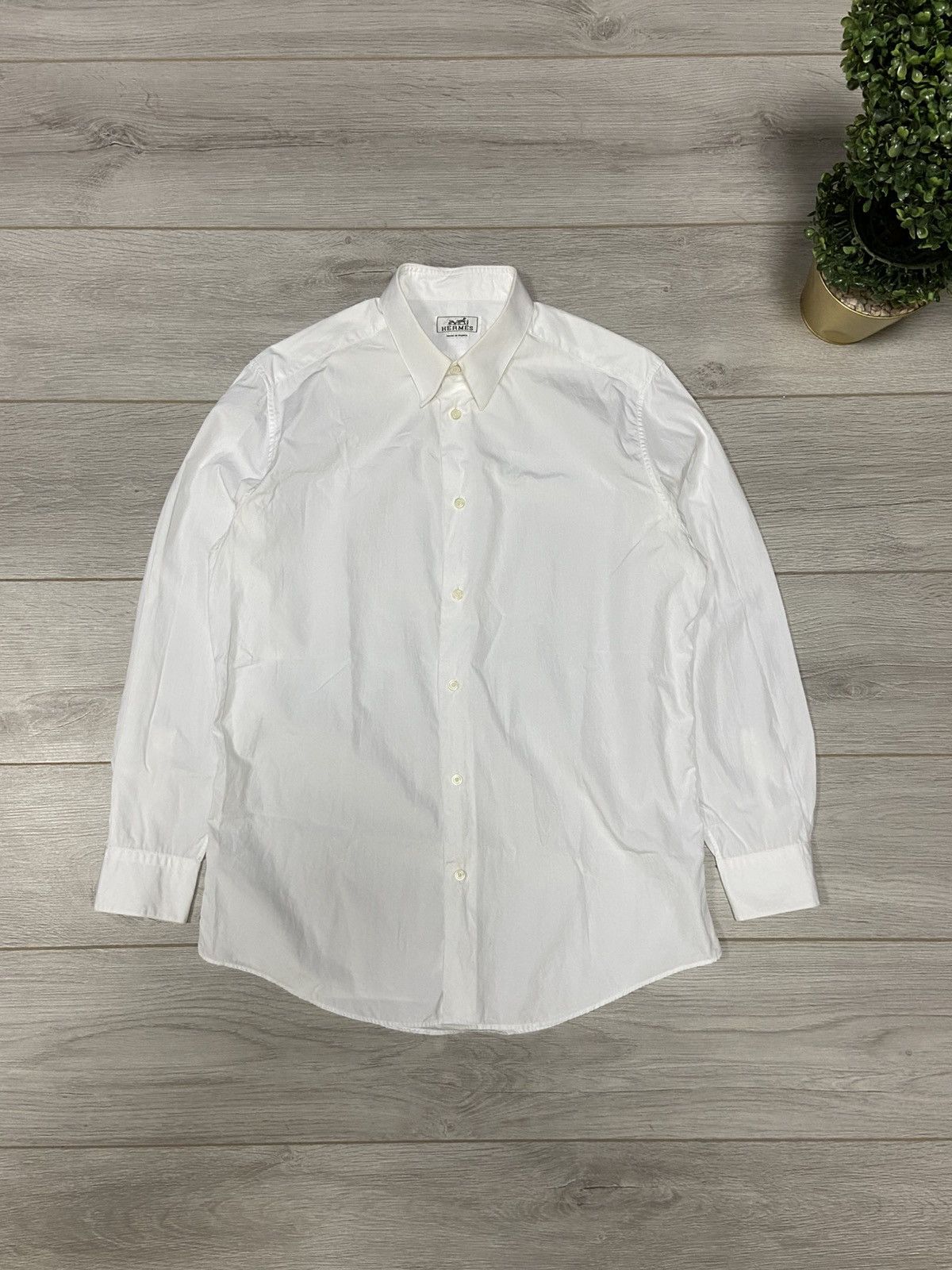 Hermes Hermes shirt buttons RARE Size US L / EU 52-54 / 3 - 1 Thumbnail