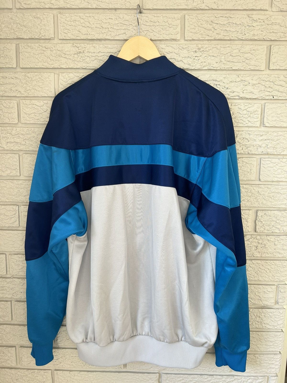 Adidas × Vintage Vintage 80s Adidas Retro Zip Up Track Jacket Size US XL / EU 56 / 4 - 4 Thumbnail