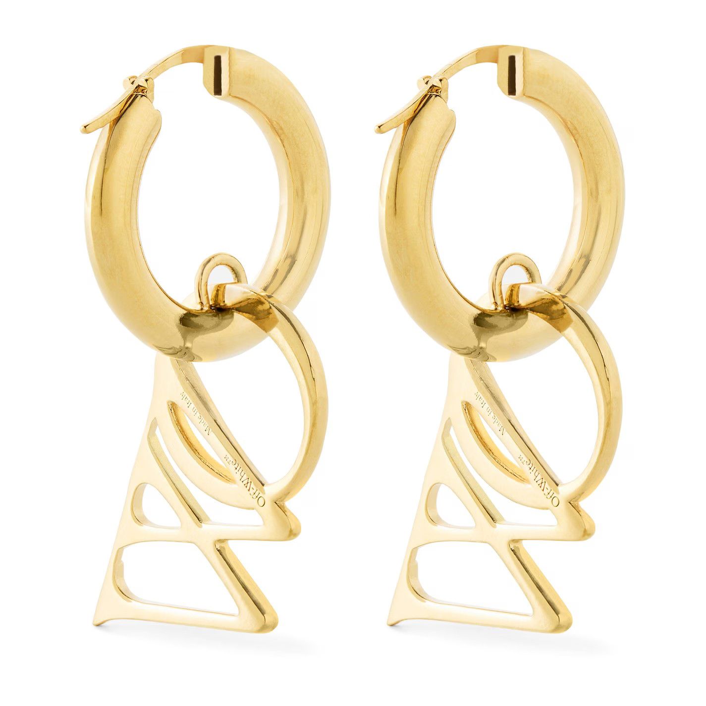 Off-White o1g2r1mq0225 Size: OS / Earring in Gold Size ONE SIZE - 2 Thumbnail