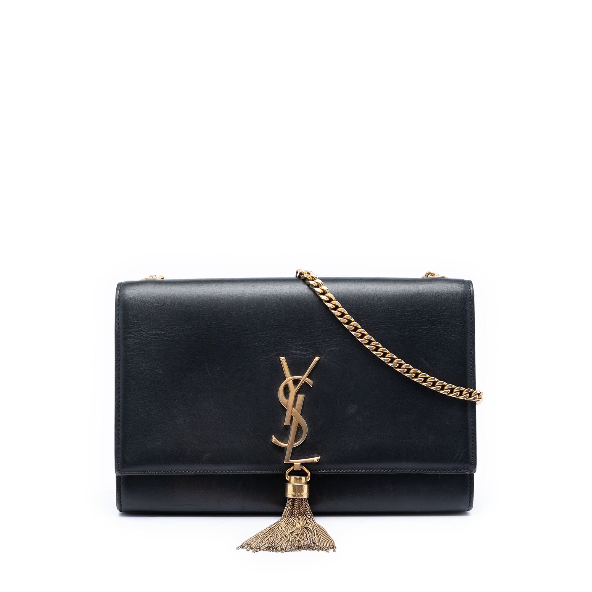 Saint Laurent Paris Smooth Calfskin Classic Monogram Kate Tassel Crossbody Size ONE SIZE - 1 Thumbnail