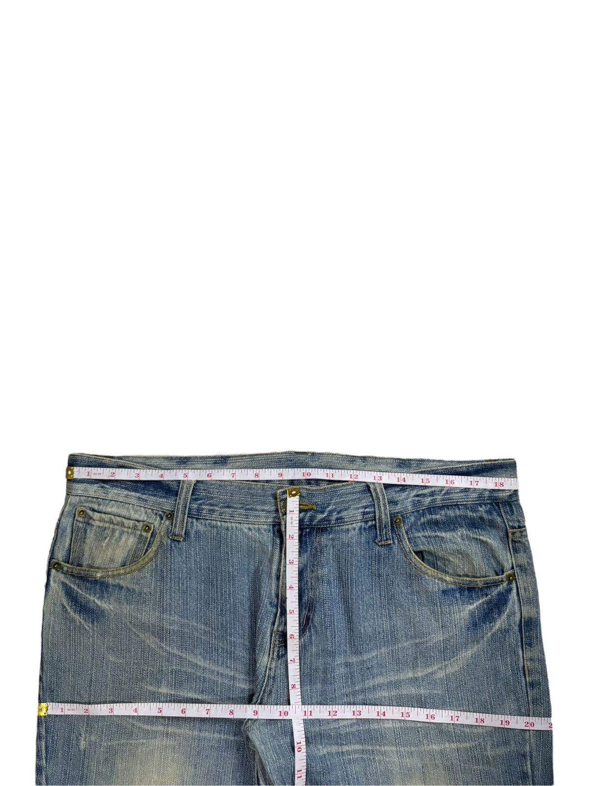 Japanese Brand Vintage Japanese Brand Rusty Acid Wash Baggy Jeans Size US 37 - 12 Thumbnail