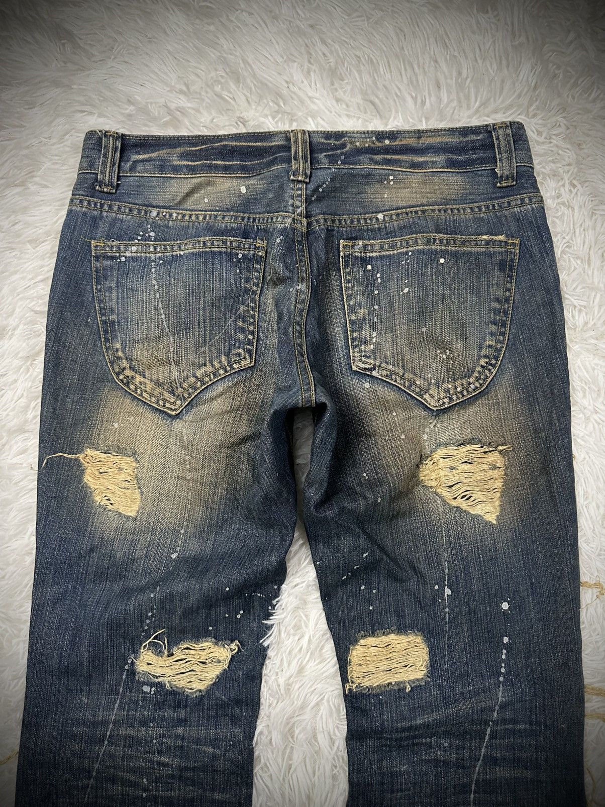 If Six Was Nine rare ifsixwasnine GENNARO mudwash studded flare jeans Size US 32 / EU 48 - 10 Thumbnail