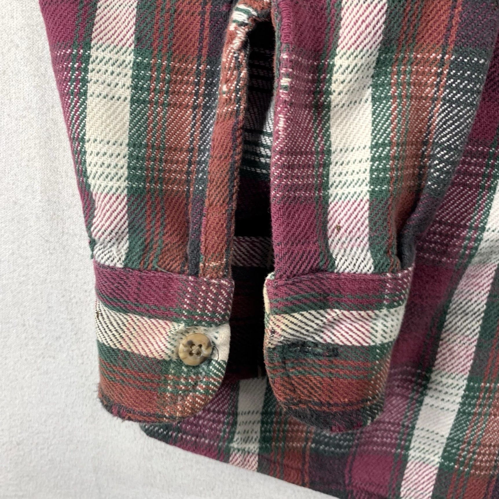 Vintage VINTAGE Men's Flannel Shirt XLT Heavyweight Plaid Cotton 80s Western Casual Winter Fall Size US XL / EU 56 / 4 - 7 Thumbnail