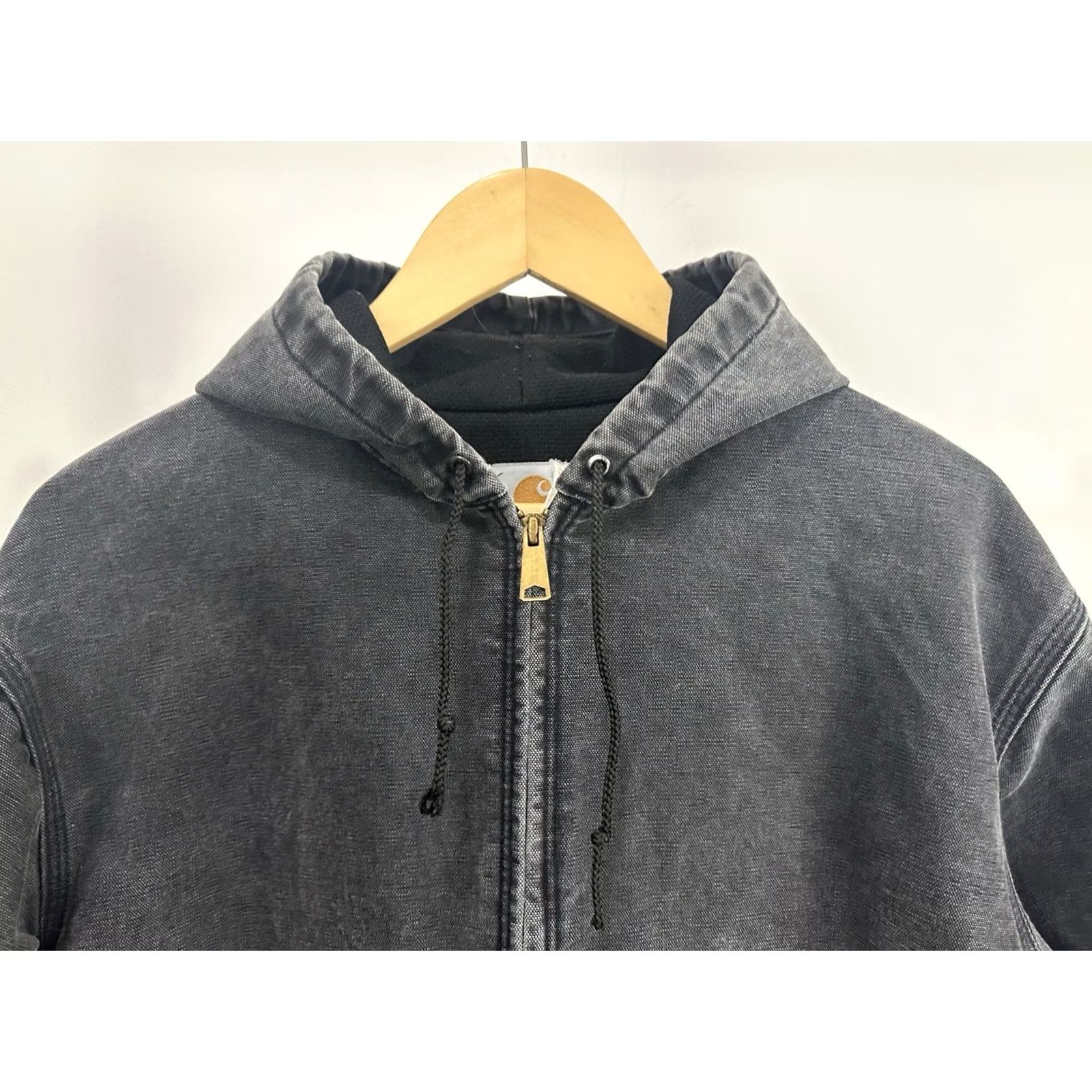 Carhartt VINTAGE 90s Carhartt WIP Canvas Jacket XL Black Mens Bomber Grunge Workwear Faded Thrashed Size US XL / EU 56 / 4 - 5 Thumbnail