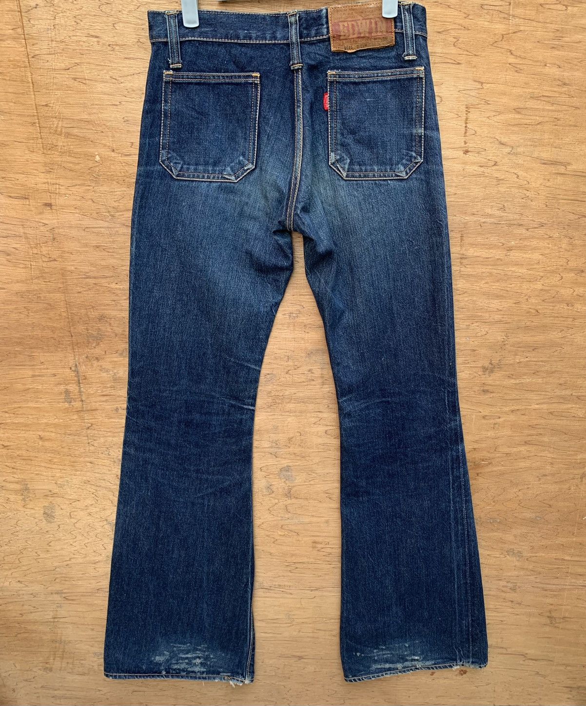 Edwin × Vintage Vintage Edwin Super Flare Bush Pant Bell Bottom Denim Size US 28 / EU 44 - 6 Thumbnail