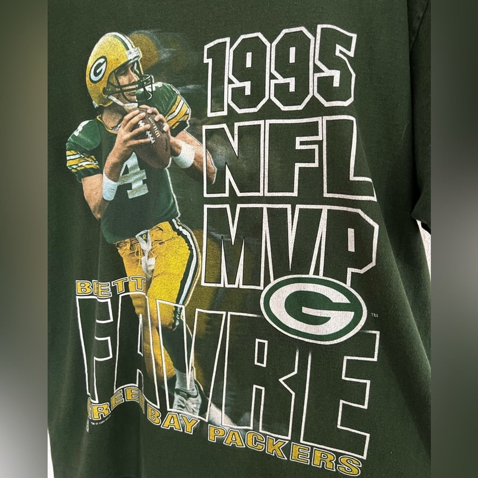Salem Sportswear Vintage - Salem Sportswear 1995 Brett Favre Packers Shirt Size US XL / EU 56 / 4 - 2 Thumbnail