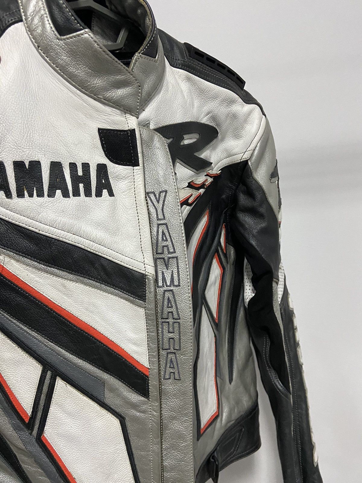 Vintage × Yamaha Yamaha R leather jacket big logo racing moto Size US S / EU 44-46 / 1 - 6 Thumbnail
