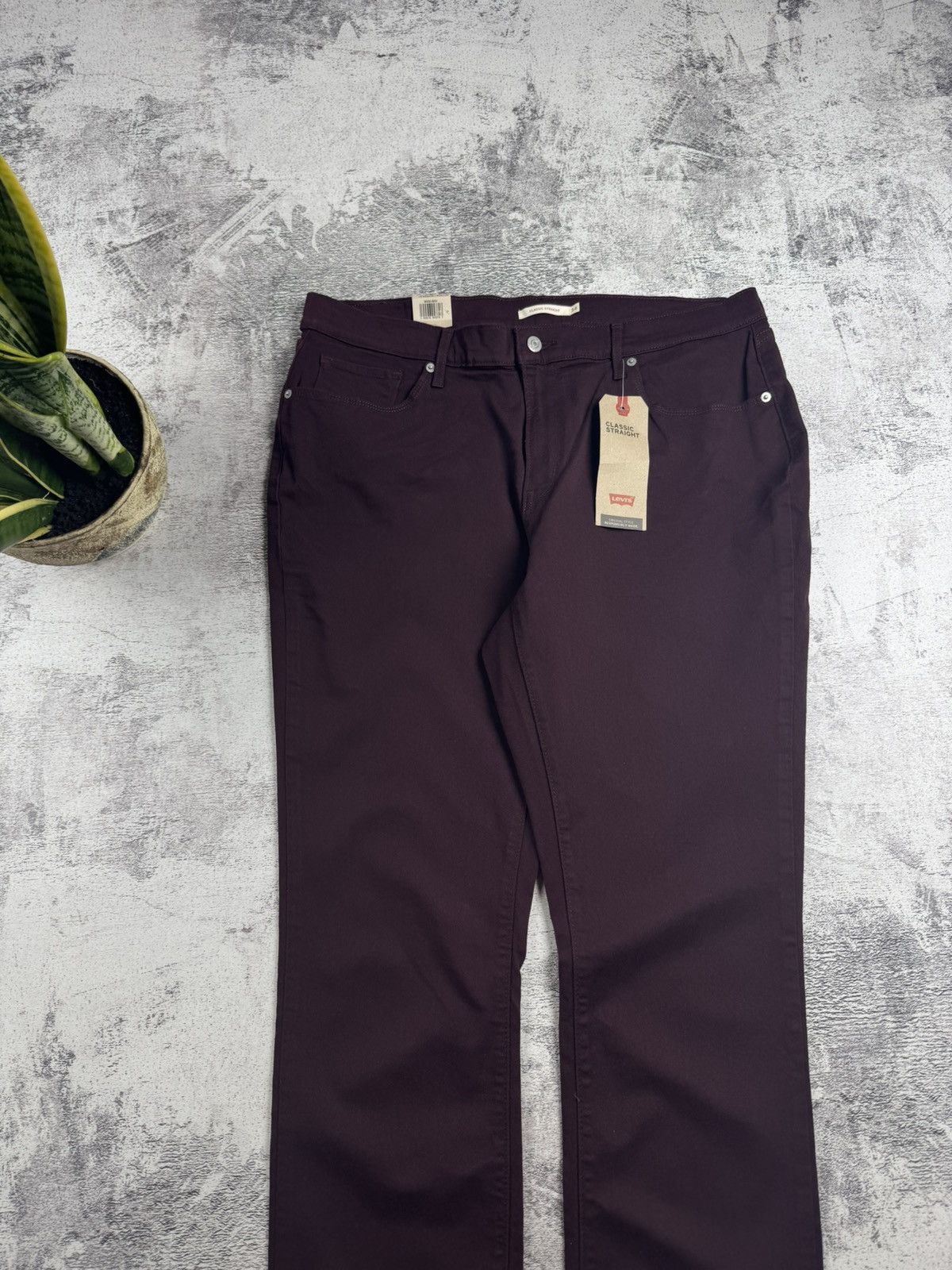 Levi's Levi’s NEW Classic Straight Men’s Cherry W34 L30 Cotton Mid Rise Pants Trousers Size US 34 / EU 50 - 14 Thumbnail