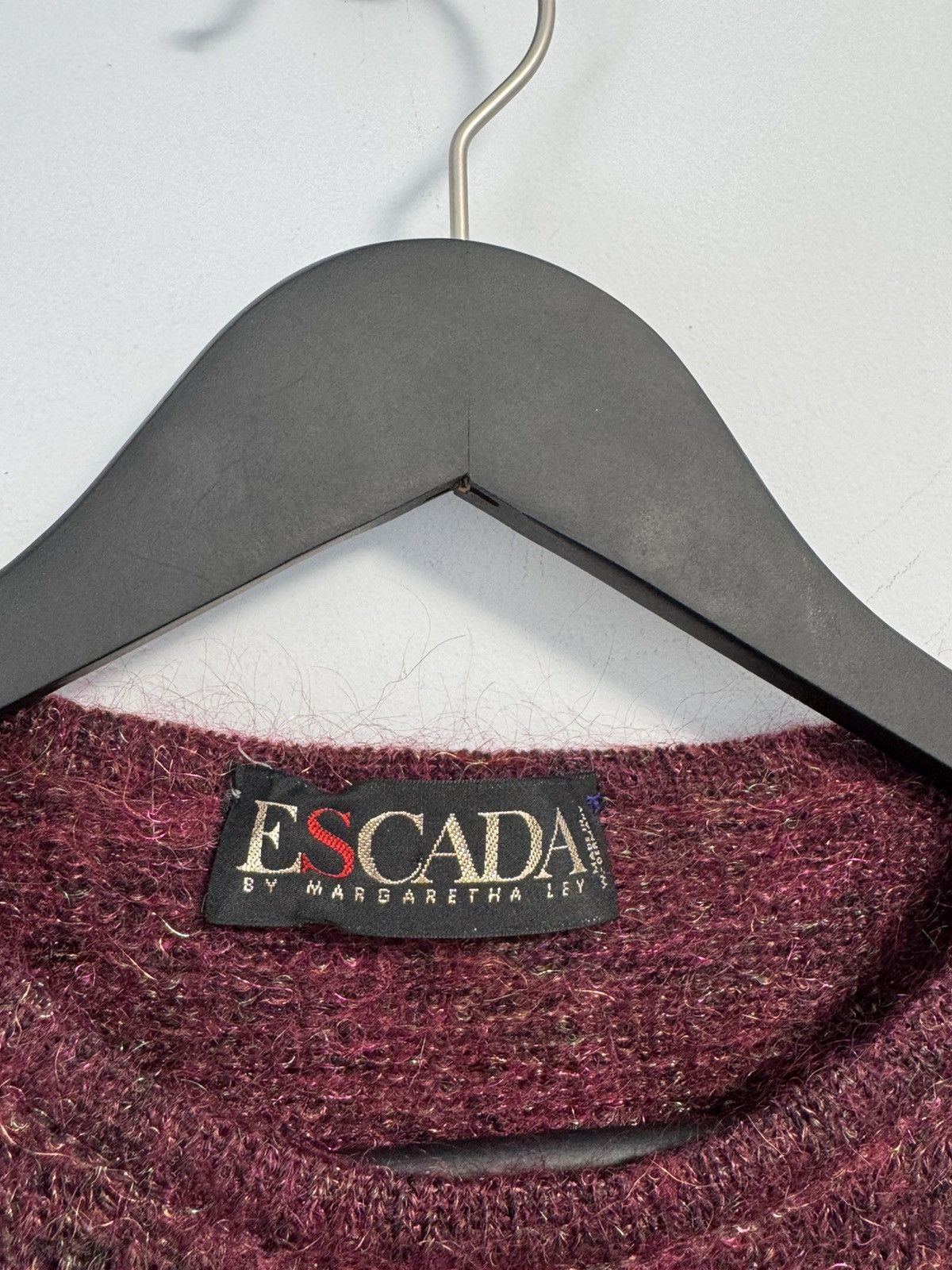 Escada Vintage Mohair Sweater Unique Escada Sweater Circa 1980's Size S / US 4 / IT 40 - 6 Thumbnail