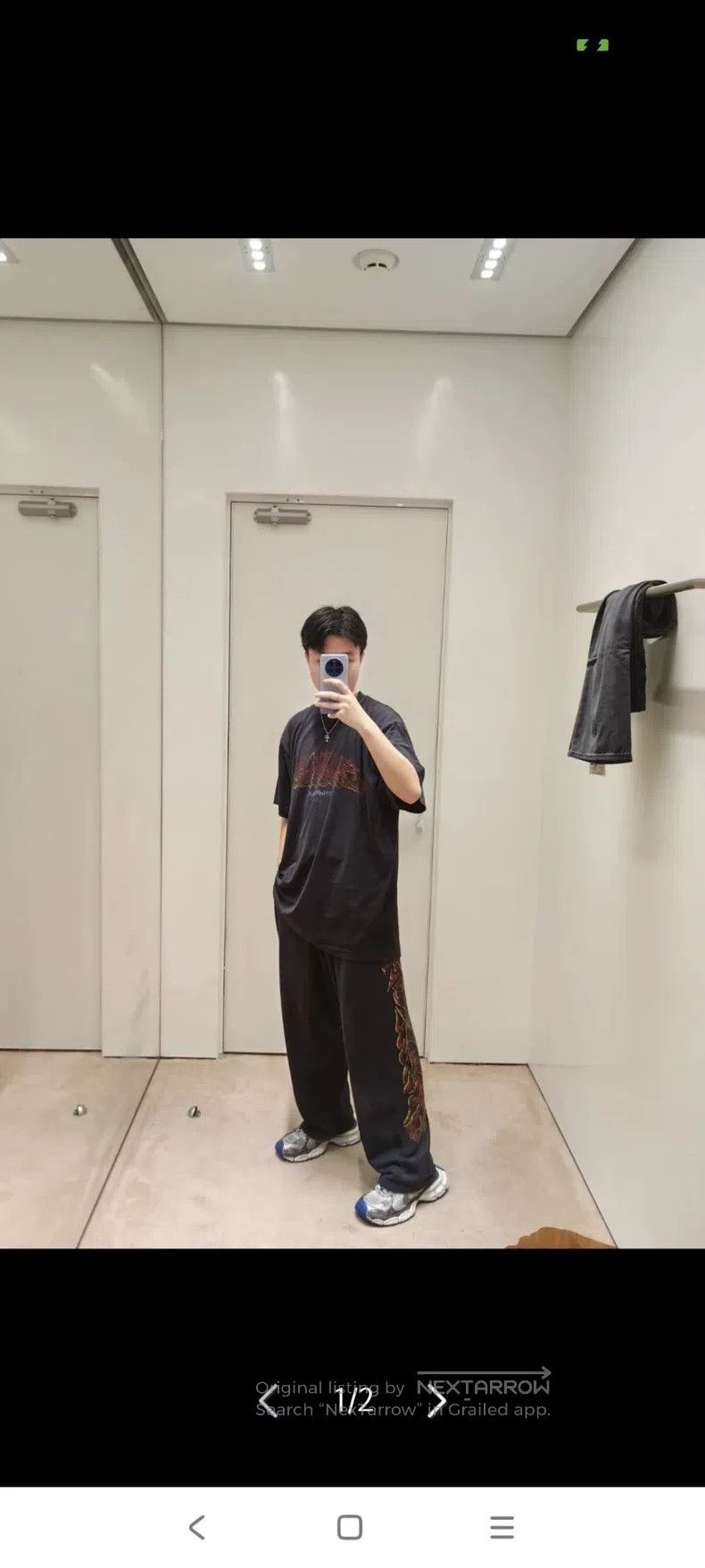 Balenciaga Balenciaga size M Disaster Pattern Flame Printed Elastic W Size US 27 - 8 Thumbnail