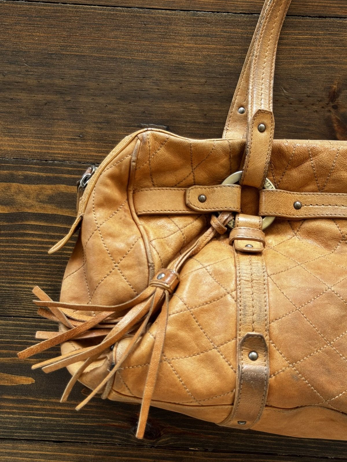 Bally Bally Heavy Leather 90s Luxury Handle Bag Size ONE SIZE - 10 Thumbnail