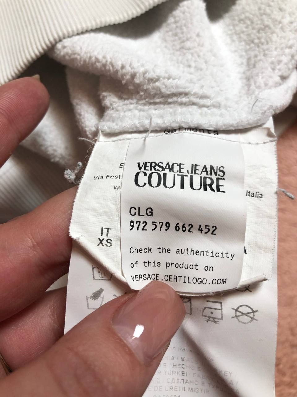 Versace Jeans Couture Versace Jeans Couture Big Y2K Logo Hoodie Size XS Size US XS / EU 42 / 0 - 3 Thumbnail