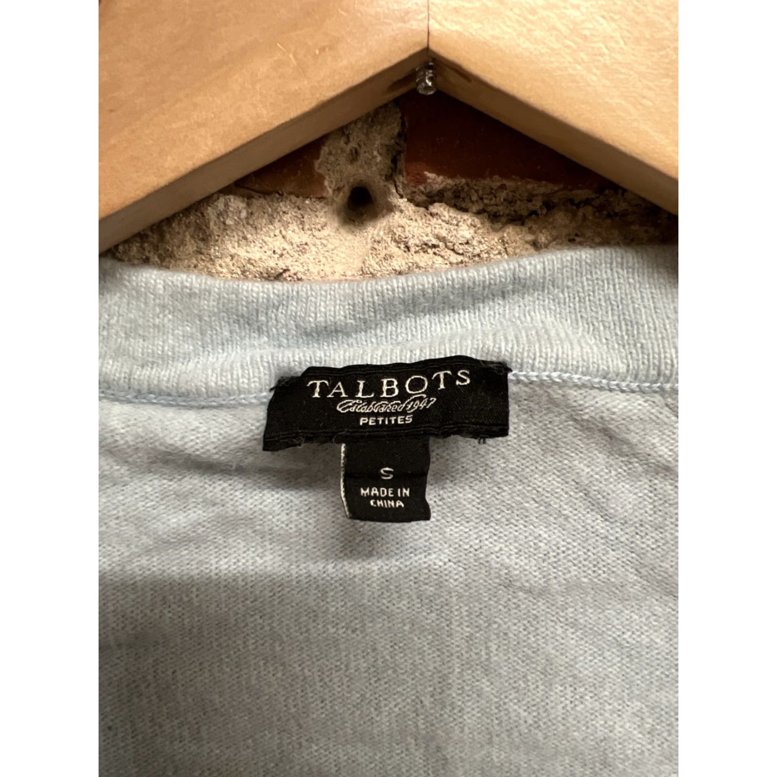 Talbots Talbots Cardigan Sweater Blue Wool Petite S Womens Small Lambswool Related 90s? Size S / US 4 / IT 40 - 3 Thumbnail