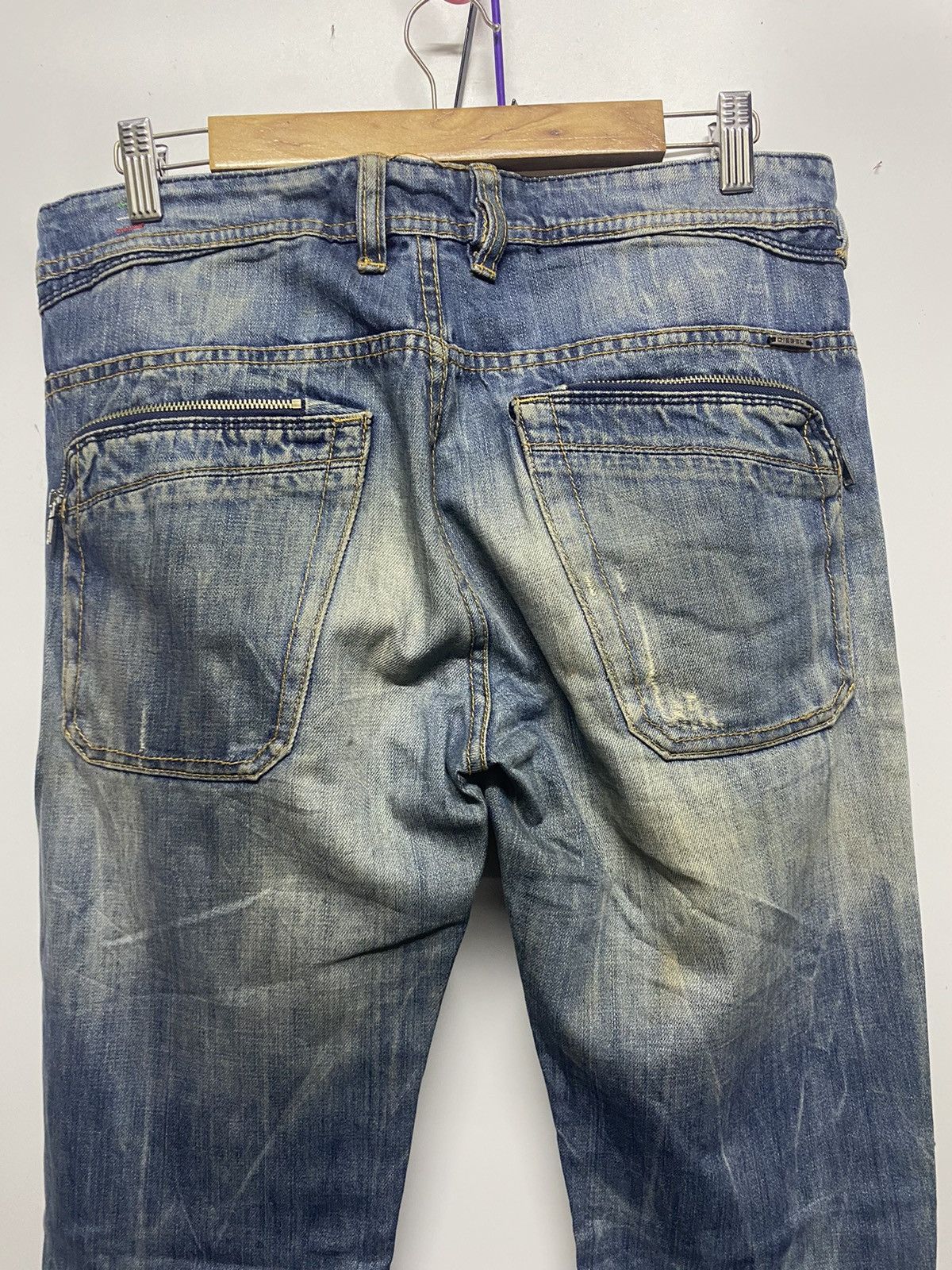 Diesel Vintage Diesel Industry Paddom Distressed Denim Jeans Size US 34 / EU 50 - 7 Thumbnail